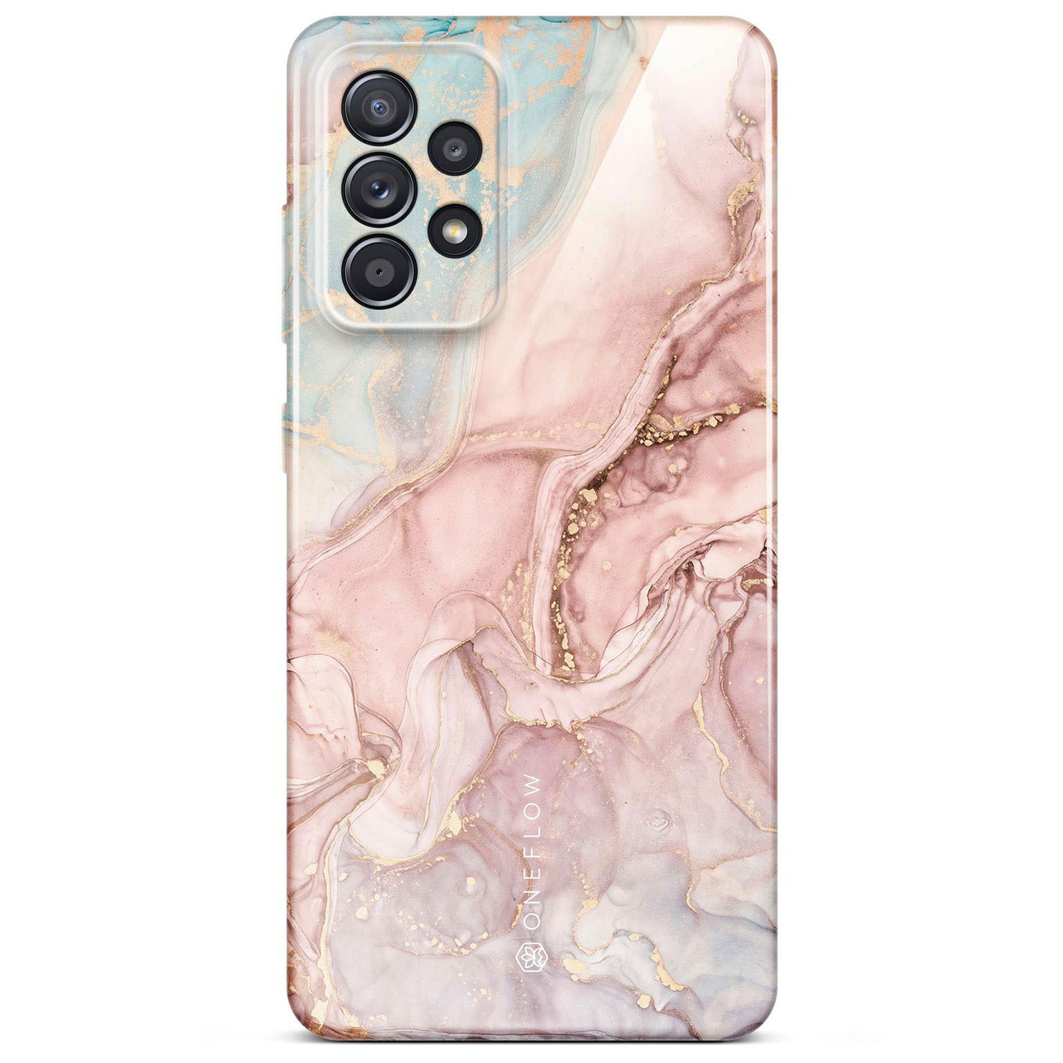 ONEFLOW Bliss Cover Samsung Galaxy A52s 5G Hülle in Marmor Design – Rose Serenity
