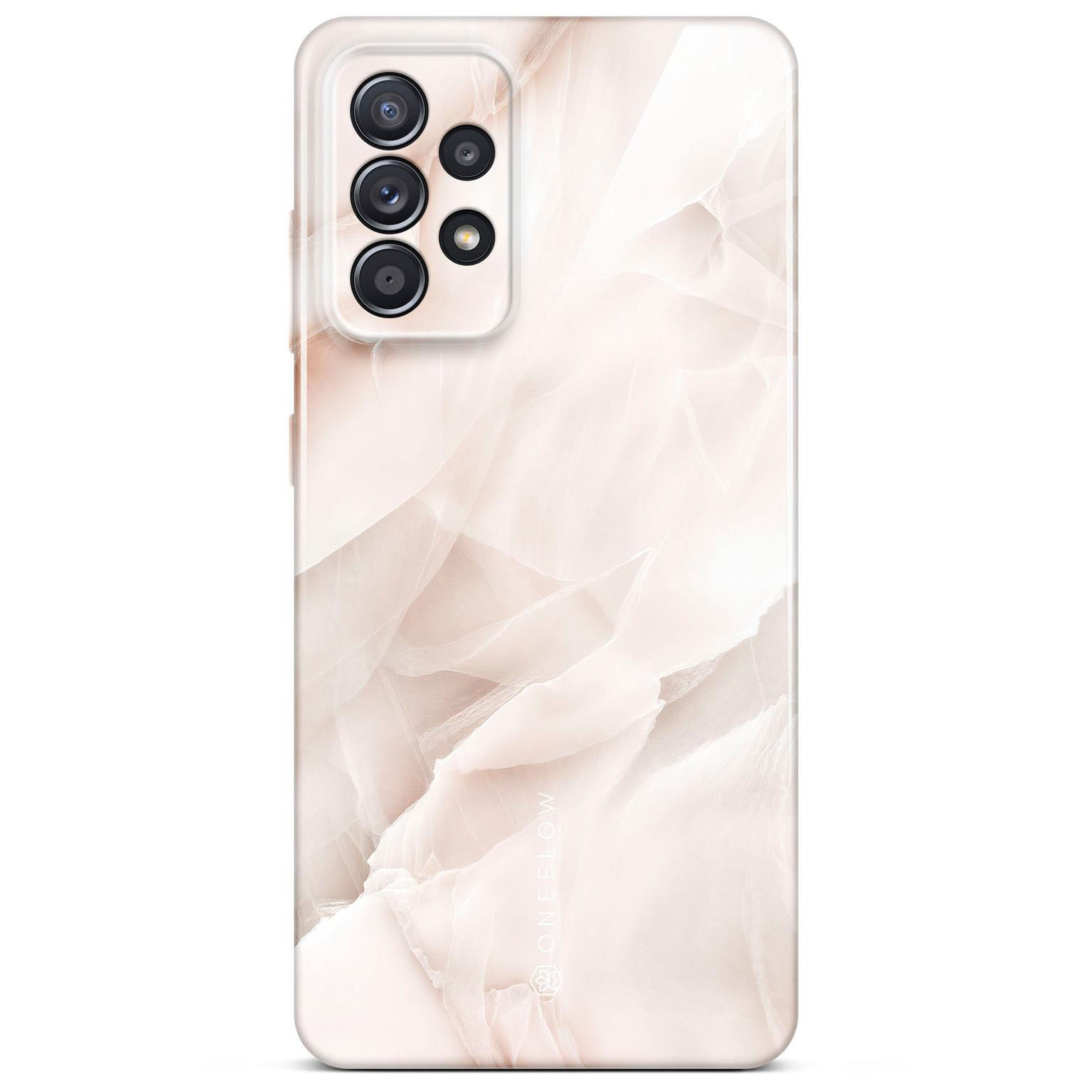 ONEFLOW Bliss Cover Samsung Galaxy A52s 5G Hülle in Marmor Design – Soft Blush