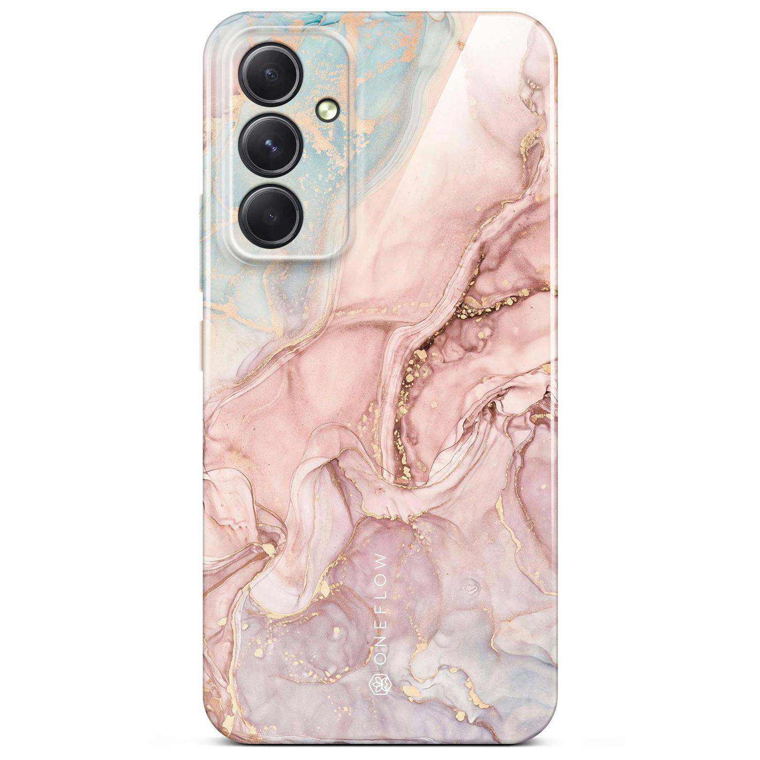 ONEFLOW Bliss Cover Samsung Galaxy A54 5G Hülle in Marmor Design – Rose Serenity