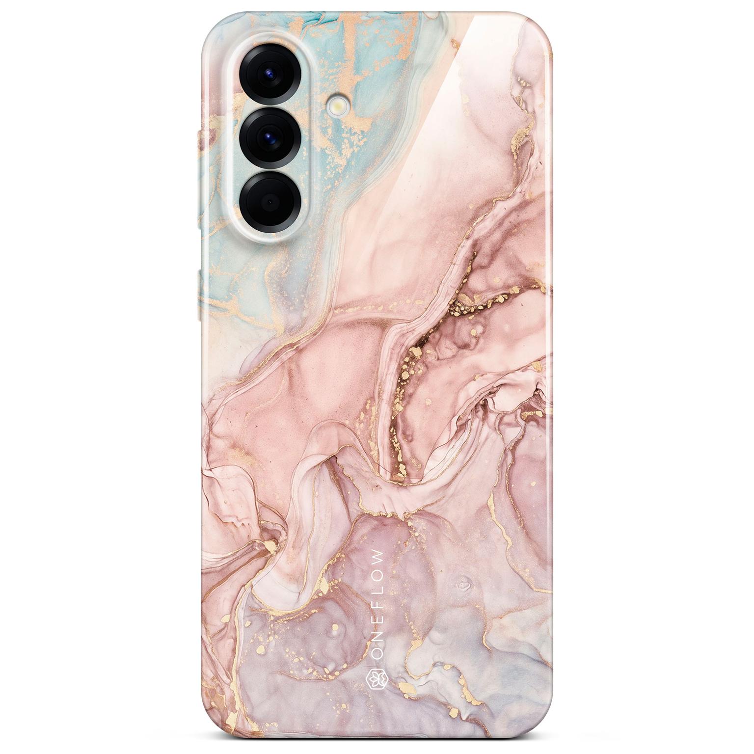 ONEFLOW ONEFLOW Bliss Cover Samsung Galaxy A56 5G Hülle in Marmor Design – Rose Serenity