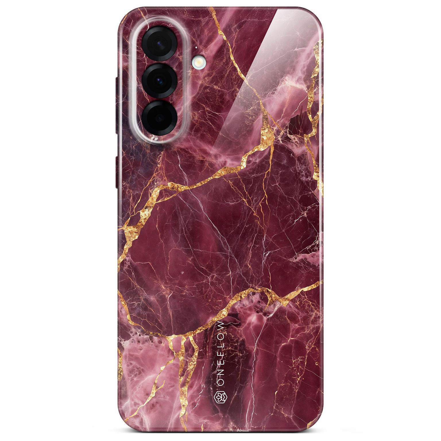 ONEFLOW ONEFLOW Bliss Cover Samsung Galaxy A57 5G Hülle in Marmor Design – Velvet Wine