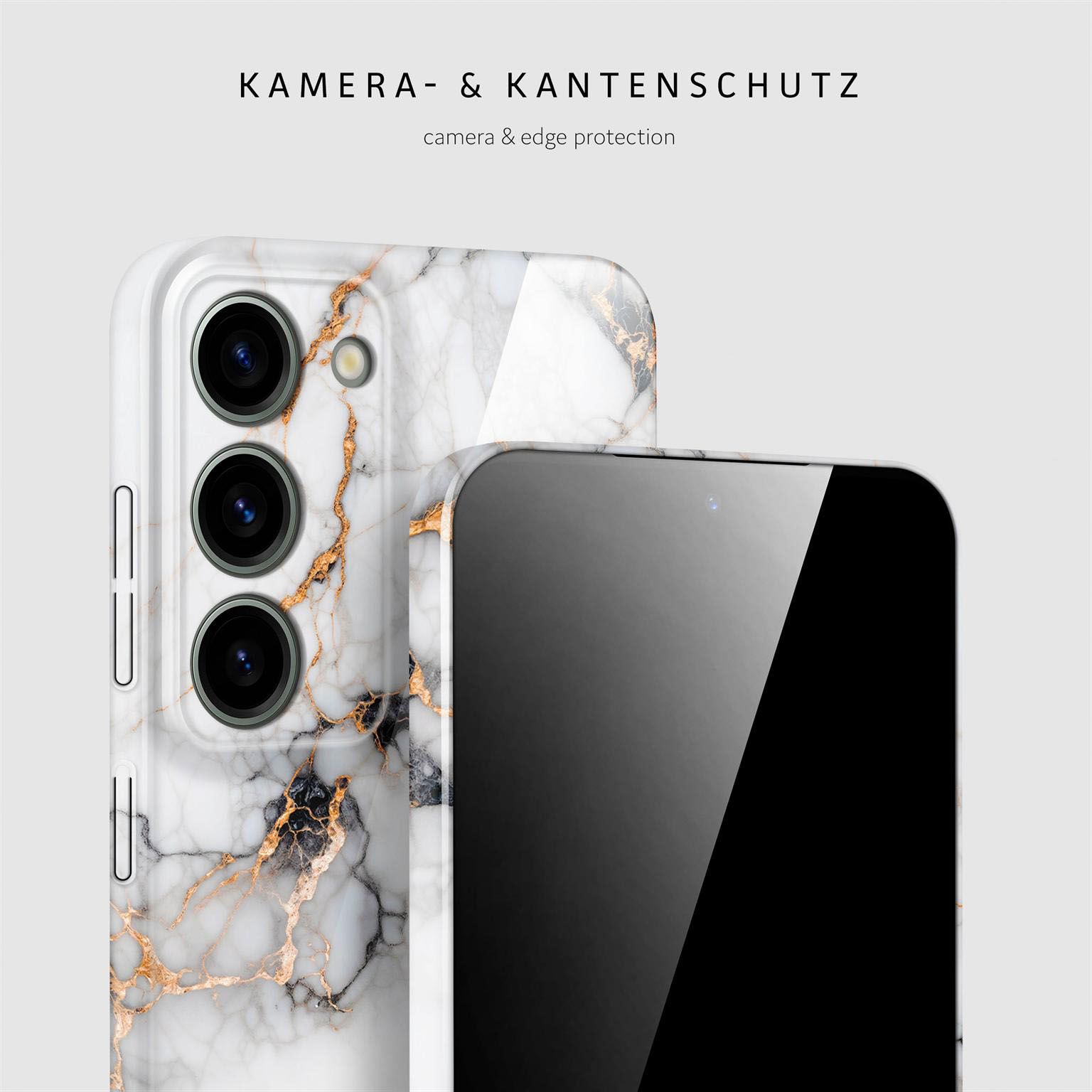 ONEFLOW Bliss Cover Samsung Galaxy S23 Hülle in Marmor Design – Weiteres Produktbild 2