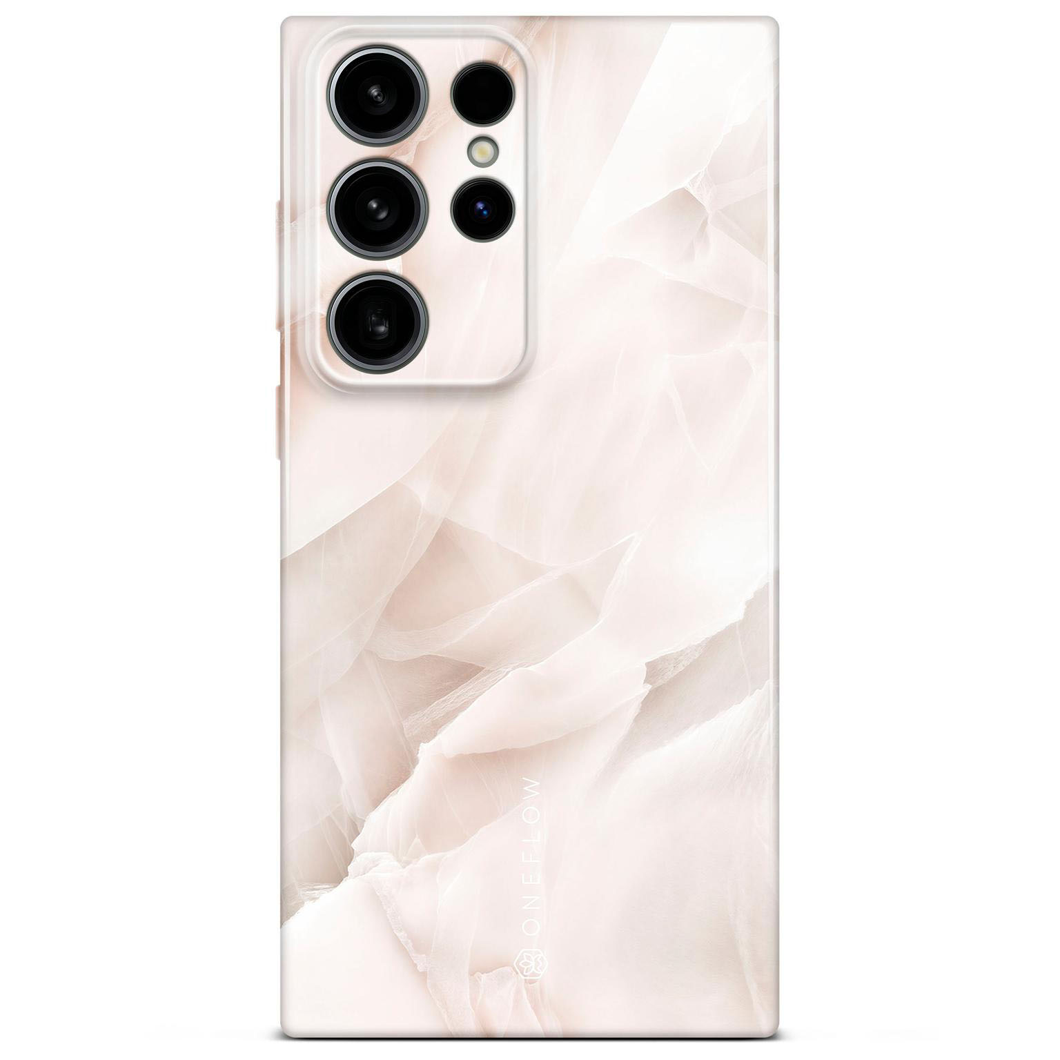 ONEFLOW Bliss Cover Samsung Galaxy S24 Ultra Hülle in Marmor Design – Soft Blush
