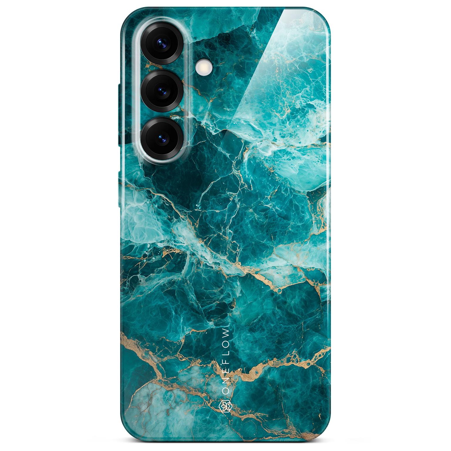 ONEFLOW ONEFLOW Bliss Cover Samsung Galaxy S25 FE Hülle in Marmor Design – Aqua Prism