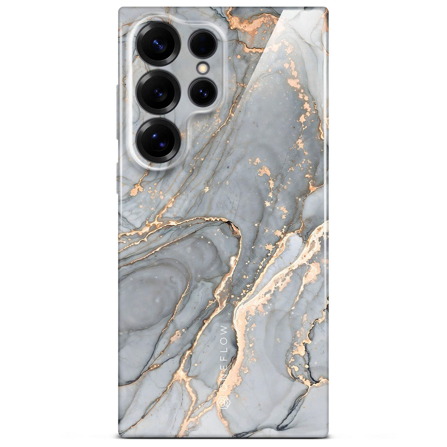 ONEFLOW Bliss Cover Samsung Galaxy S25 Ultra Hülle in Marmor Design – Soft Granite
