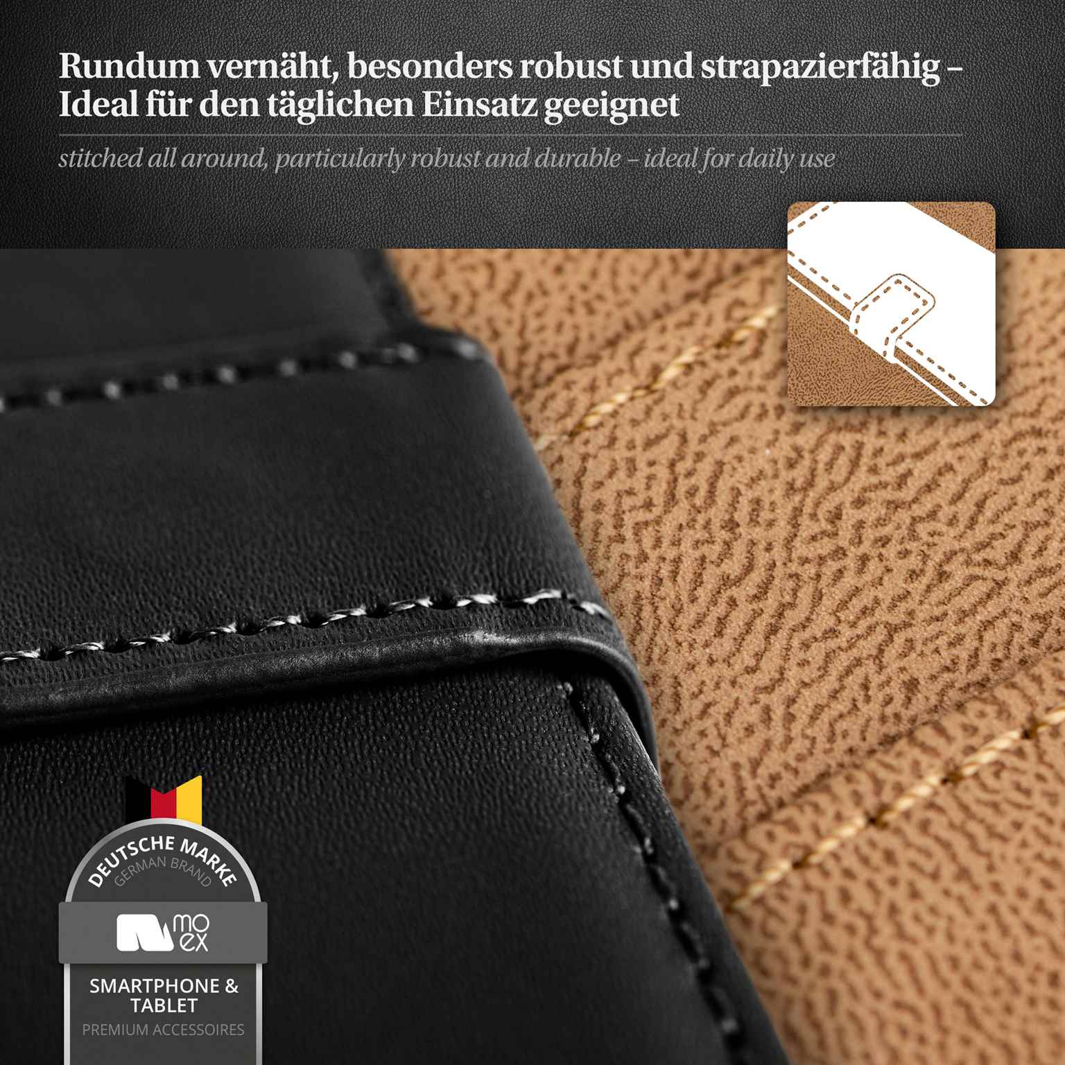 moex Book Case für Samsung Galaxy A17 5G Klapphülle mit Kartenfach – Weiteres Produktbild 5 moex Book Case für Samsung Galaxy A17 5G Klapphülle mit Kartenfach – Weiteres Produktbild 5