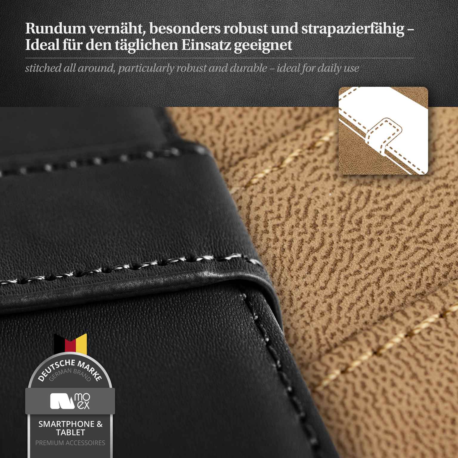 moex Book Case für Samsung Galaxy S26 Ultra Klapphülle mit Kartenfach – Weiteres Produktbild 5