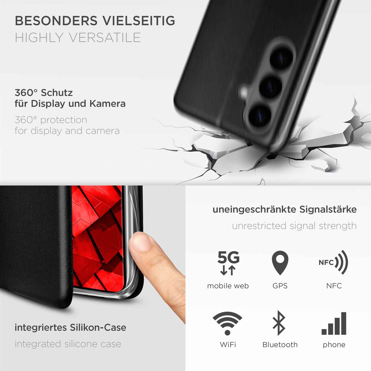 ONEFLOW Business Case Samsung Galaxy S26 Handytasche mit Kartenfach – Weiteres Produktbild 4 ONEFLOW Business Case Samsung Galaxy S26 Handytasche mit Kartenfach – Weiteres Produktbild 4