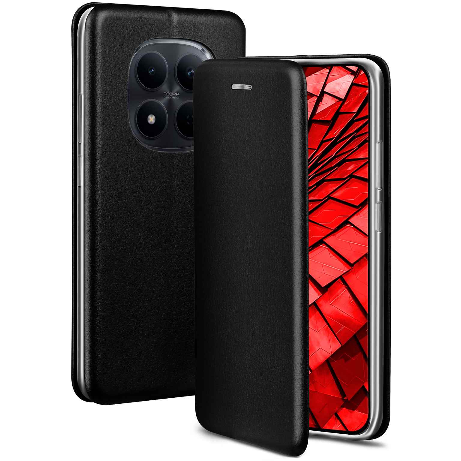 ONEFLOW Business Case Redmi Note 15 Pro 5G Handytasche mit Kartenfach – Tuxedo - Black