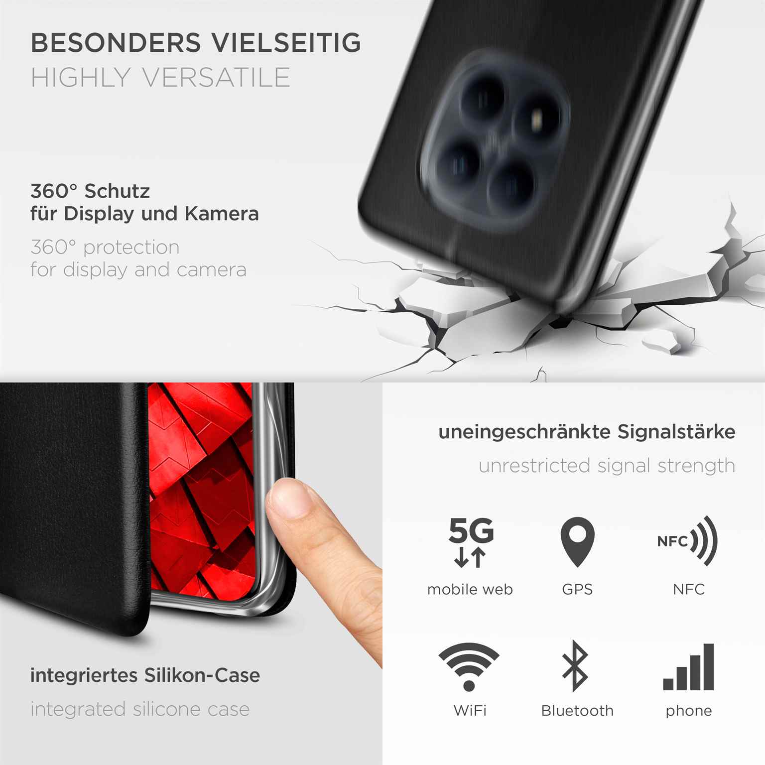 ONEFLOW Business Case Redmi Note 15 Pro+ 5G Handytasche mit Kartenfach – Weiteres Produktbild 4 ONEFLOW Business Case Redmi Note 15 Pro+ 5G Handytasche mit Kartenfach – Weiteres Produktbild 4