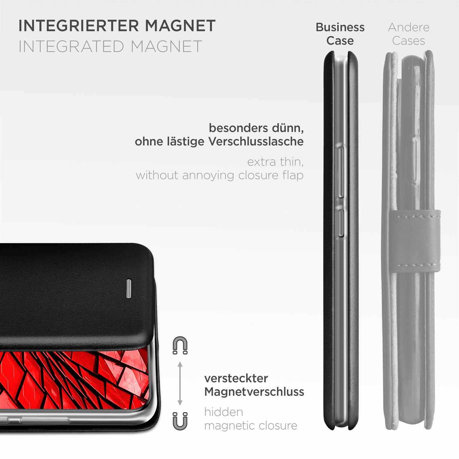 ONEFLOW Business Case Redmi Note 15 Pro+ 5G Handytasche mit Kartenfach – Weiteres Produktbild 6 ONEFLOW Business Case Redmi Note 15 Pro+ 5G Handytasche mit Kartenfach – Weiteres Produktbild 6