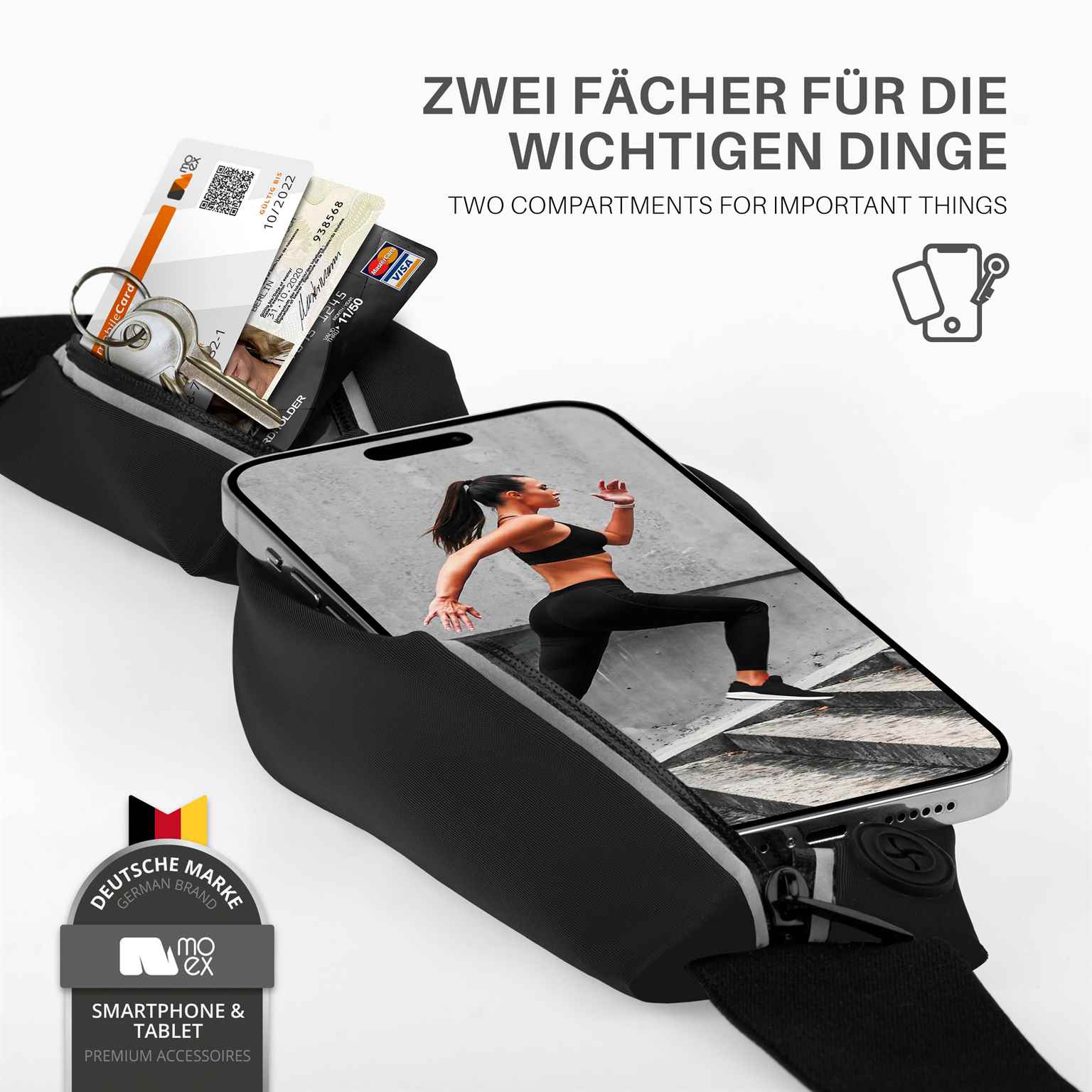 moex Easy Bag Oukitel C58 Pro Laufgürtel zum Joggen – Weiteres Produktbild 2 moex Easy Bag Oukitel C58 Pro Laufgürtel zum Joggen – Weiteres Produktbild 2