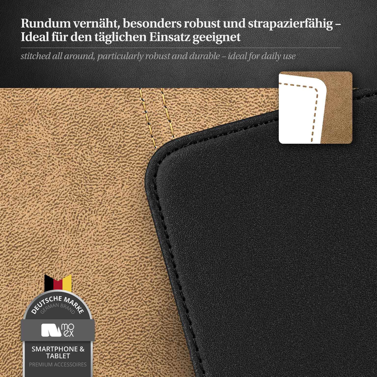 moex Flip Case Samsung Galaxy A17 5G Klapphülle Leder Optik – Weiteres Produktbild 5 moex Flip Case Samsung Galaxy A17 5G Klapphülle Leder Optik – Weiteres Produktbild 5