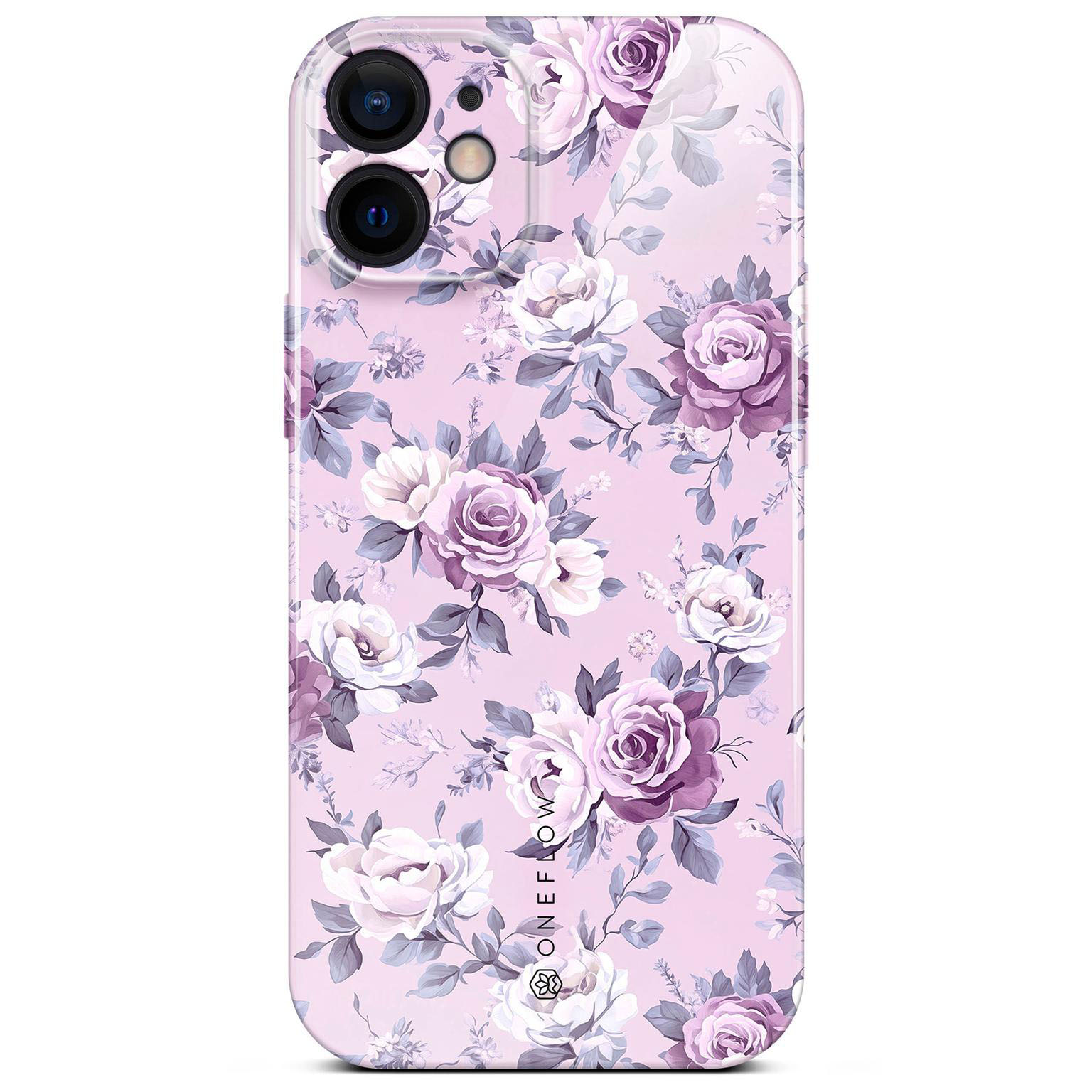 ONEFLOW Flower Cover iPhone 12 Blumen Muster Hülle mit Blumen Design – Lavender Dream ONEFLOW Flower Cover iPhone 12 Blumen Muster Hülle mit Blumen Design – Lavender Dream