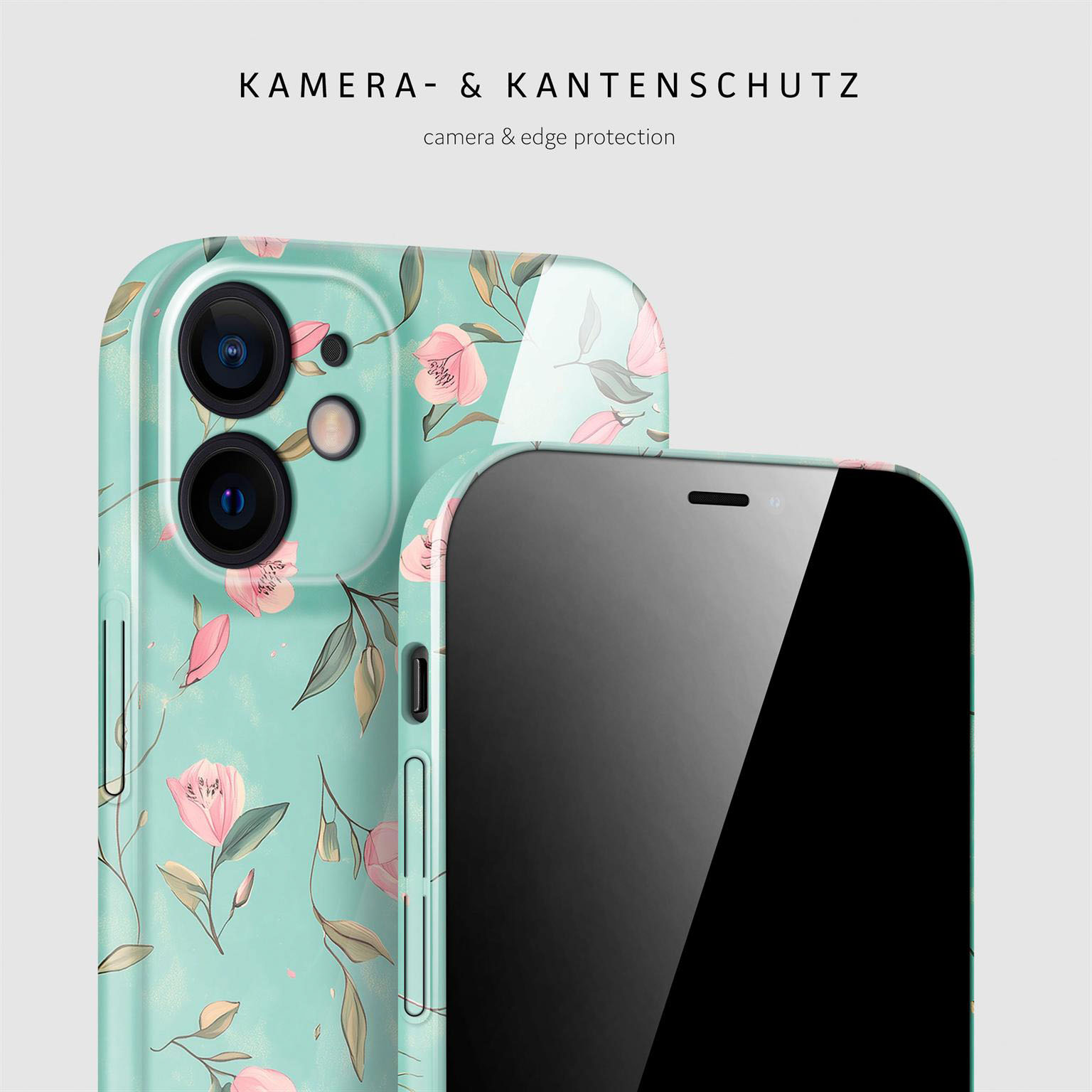 ONEFLOW Flower Cover iPhone 12 Hülle mit Blumen Design – Weiteres Produktbild 2