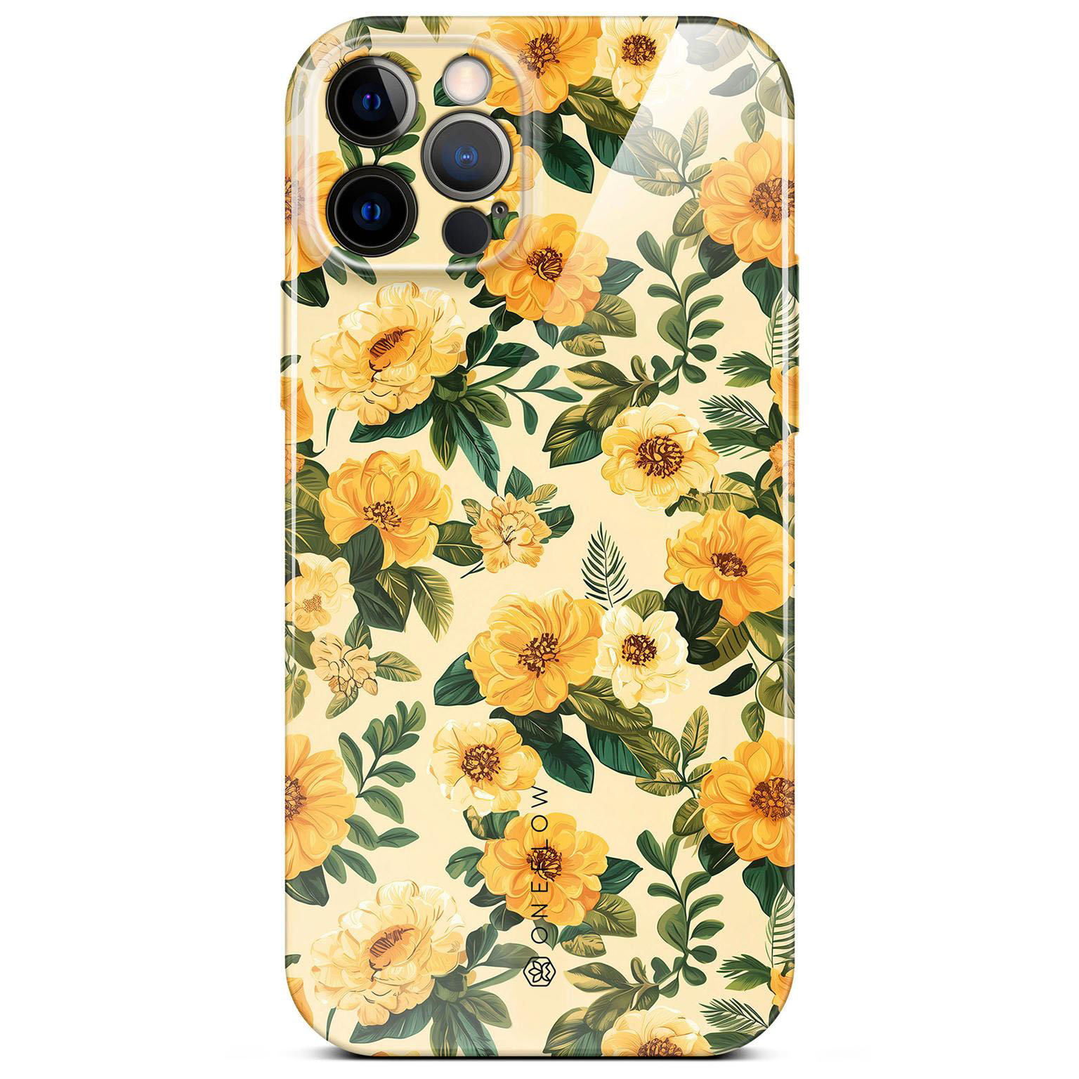 ONEFLOW Flower Cover iPhone 12 Pro Blumen Muster Hülle mit Blumen Design – Sunny Melody ONEFLOW Flower Cover iPhone 12 Pro Blumen Muster Hülle mit Blumen Design – Sunny Melody