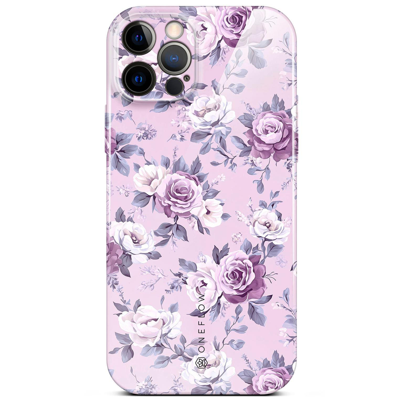 ONEFLOW Flower Cover iPhone 12 Pro Blumen Muster Hülle mit Blumen Design – Lavender Dream ONEFLOW Flower Cover iPhone 12 Pro Blumen Muster Hülle mit Blumen Design – Lavender Dream