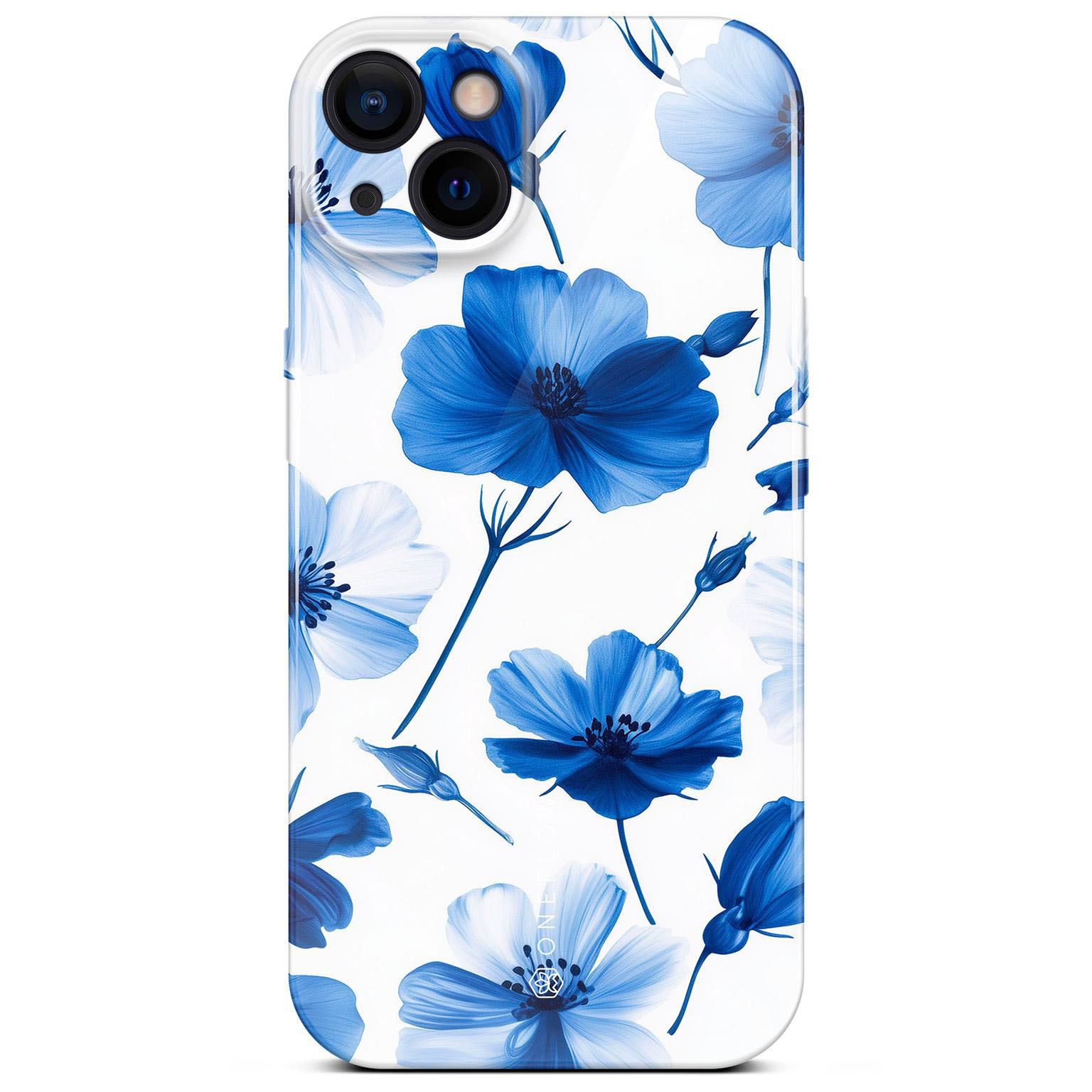 ONEFLOW Flower Cover iPhone 13 Blumen Muster Hülle mit Blumen Design – Blue Dreamwave ONEFLOW Flower Cover iPhone 13 Blumen Muster Hülle mit Blumen Design – Blue Dreamwave
