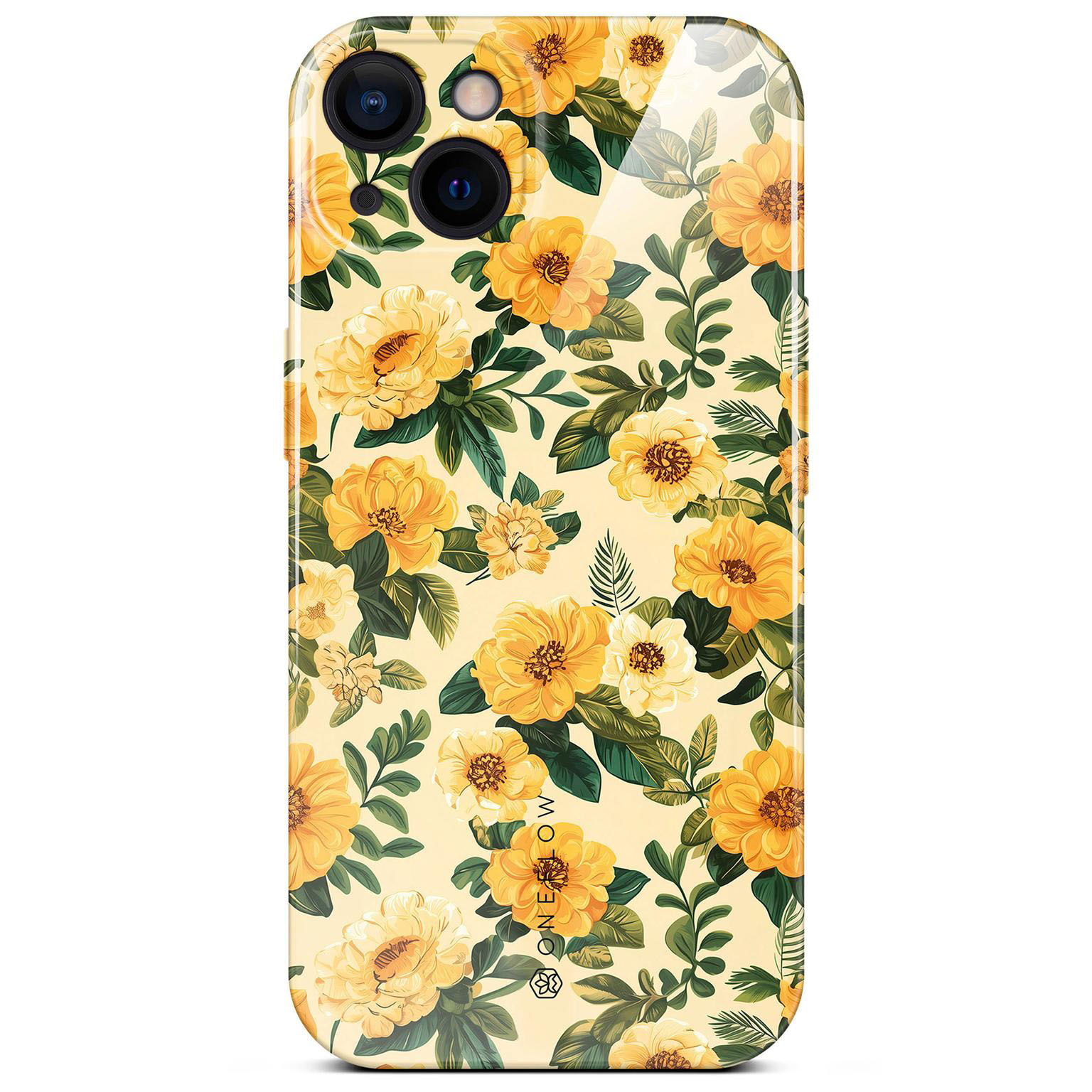 ONEFLOW Flower Cover iPhone 13 Blumen Muster Hülle mit Blumen Design – Sunny Melody ONEFLOW Flower Cover iPhone 13 Blumen Muster Hülle mit Blumen Design – Sunny Melody