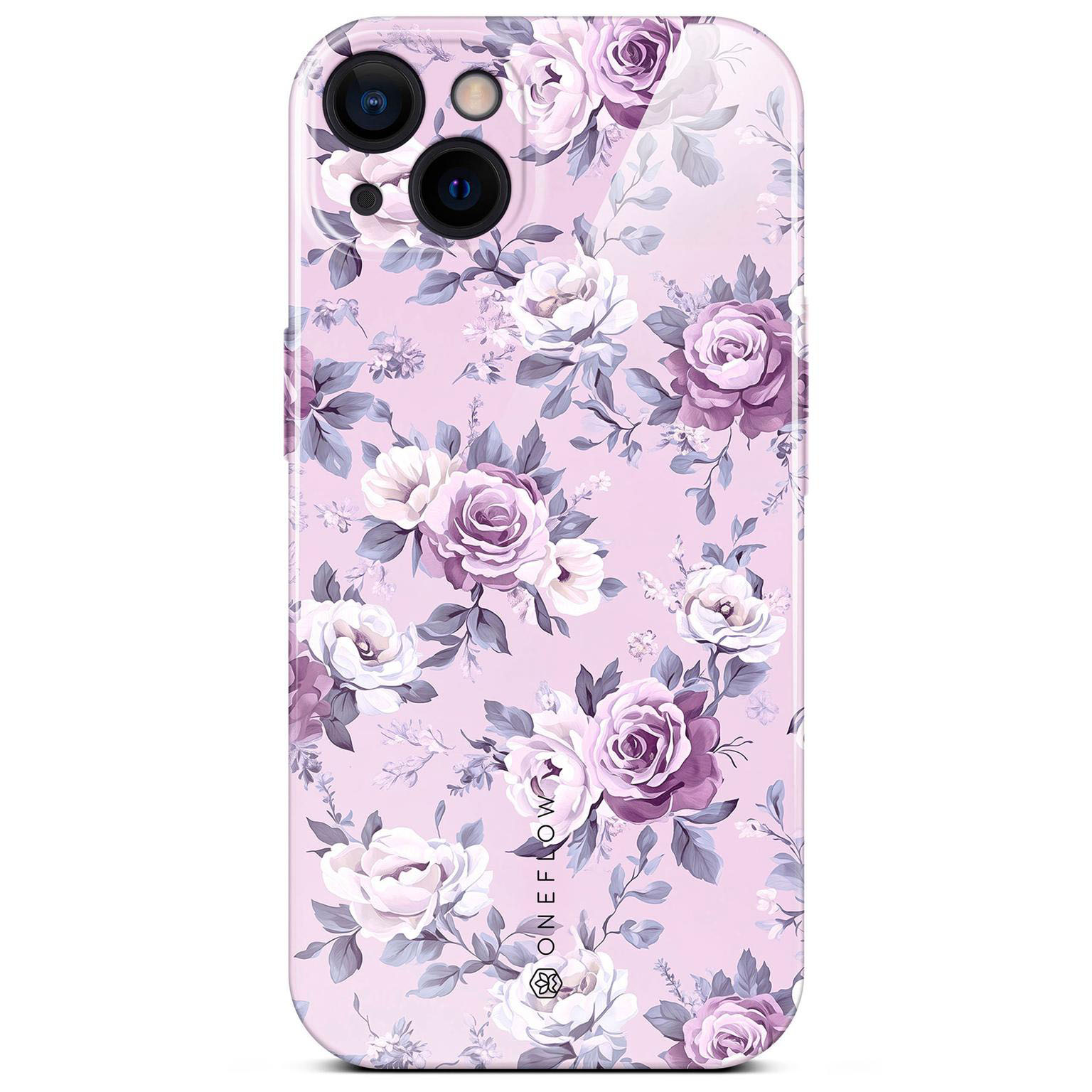 ONEFLOW Flower Cover iPhone 13 Blumen Muster Hülle mit Blumen Design – Lavender Dream ONEFLOW Flower Cover iPhone 13 Blumen Muster Hülle mit Blumen Design – Lavender Dream