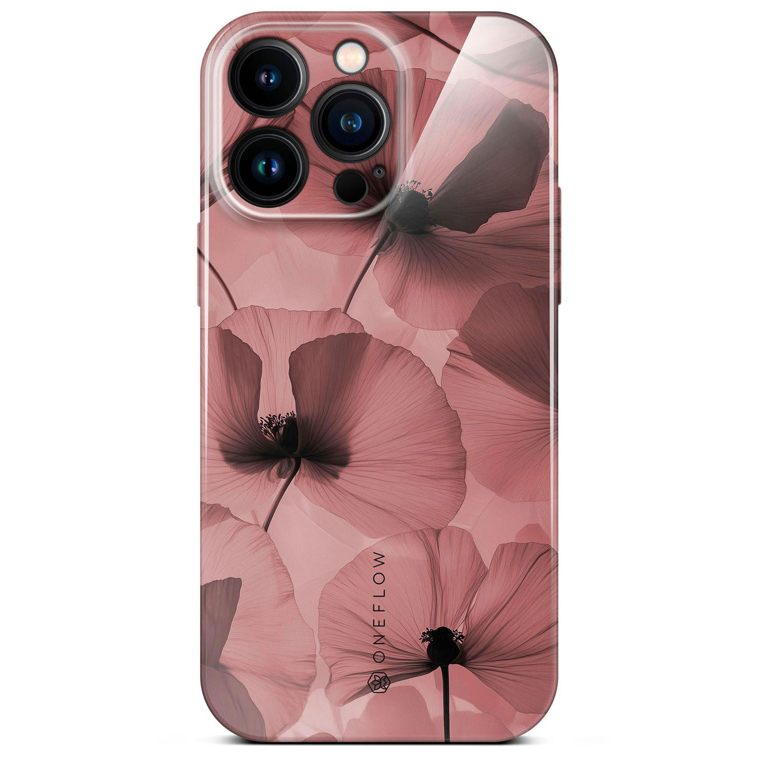 ONEFLOW Flower Cover iPhone 14 Pro Max Blumen Muster Hülle mit Blumen Design – Crimson Whisper ONEFLOW Flower Cover iPhone 14 Pro Max Blumen Muster Hülle mit Blumen Design – Crimson Whisper
