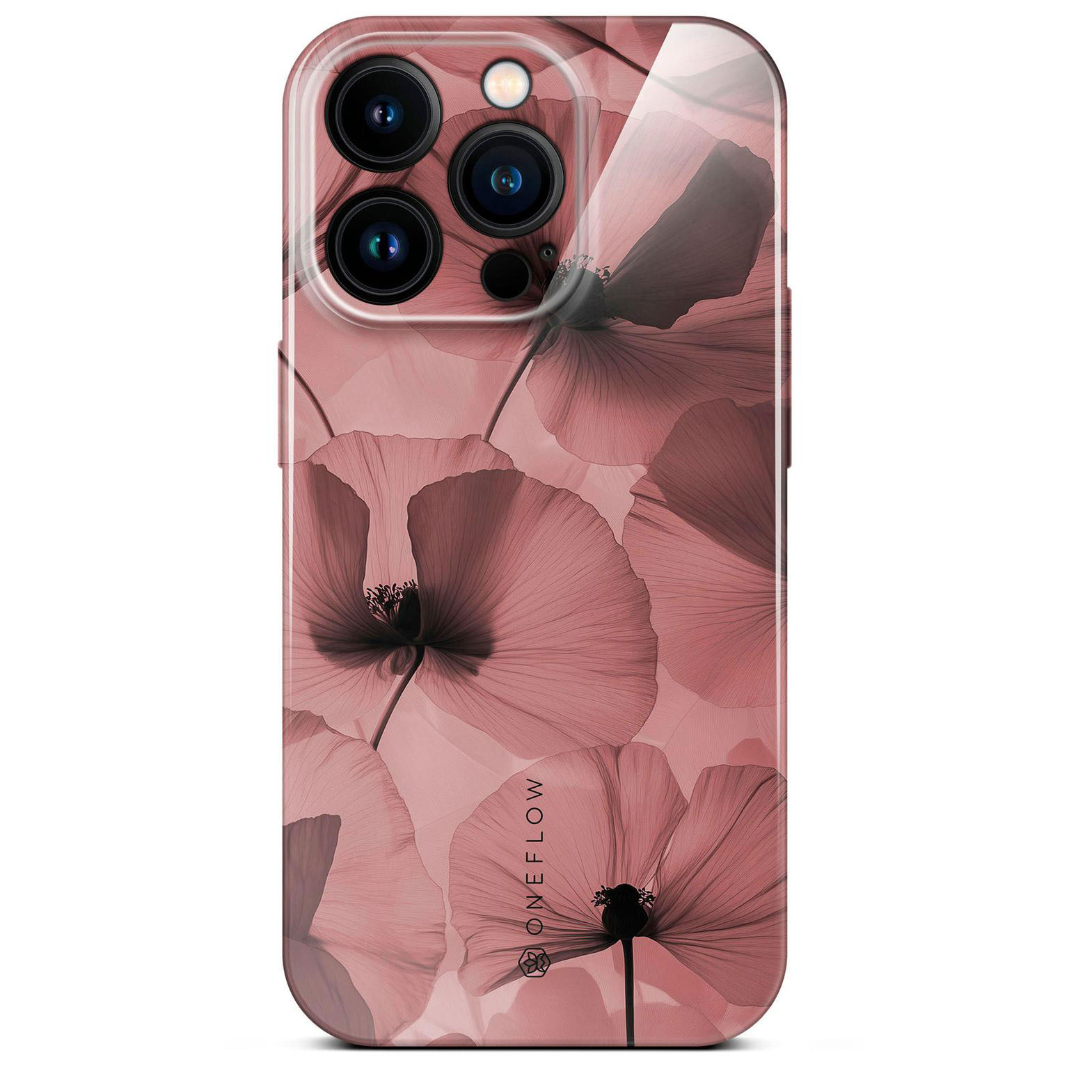 ONEFLOW Flower Cover iPhone 14 Pro Blumen Muster Hülle mit Blumen Design – Crimson Whisper ONEFLOW Flower Cover iPhone 14 Pro Blumen Muster Hülle mit Blumen Design – Crimson Whisper
