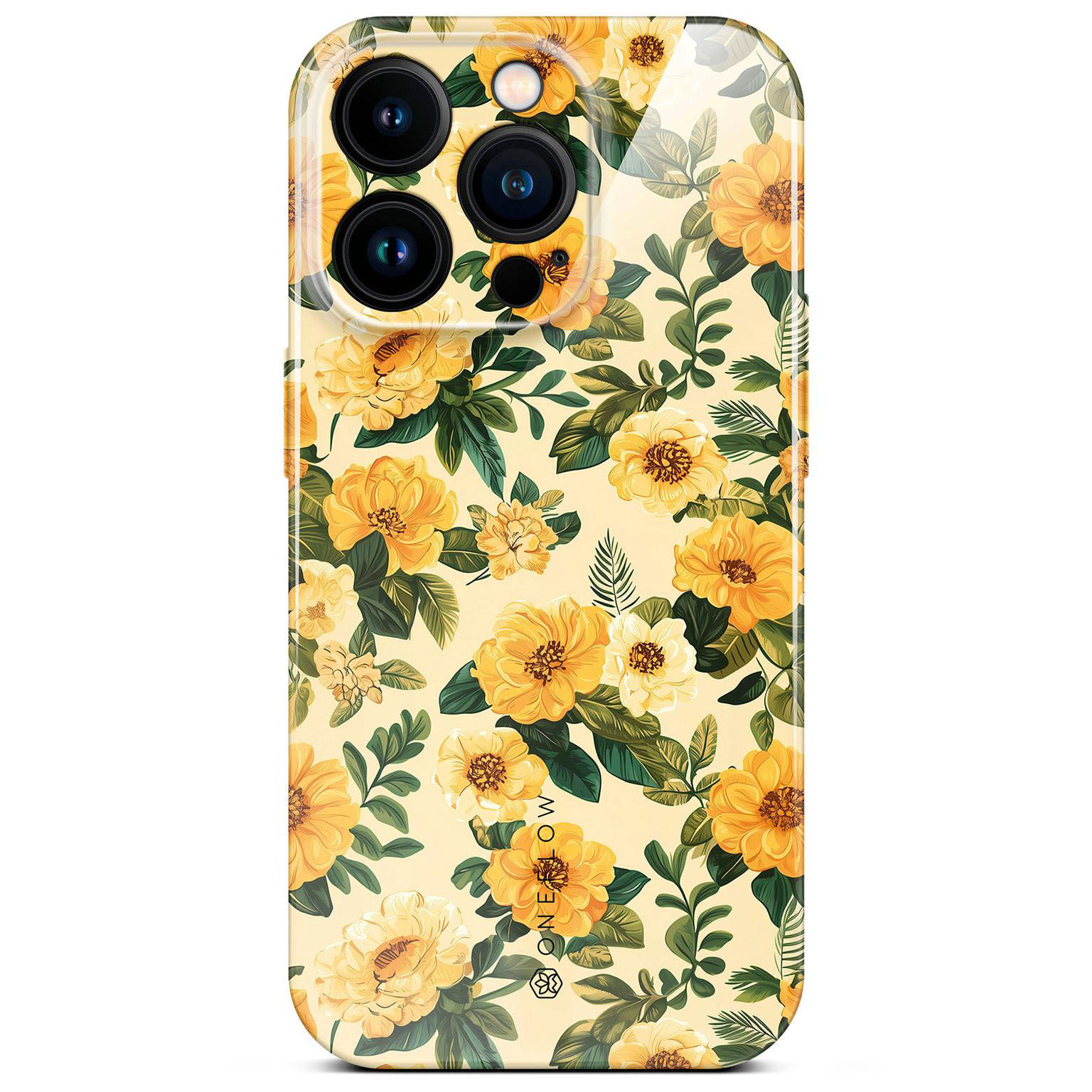 ONEFLOW Flower Cover iPhone 14 Pro Blumen Muster Hülle mit Blumen Design – Sunny Melody ONEFLOW Flower Cover iPhone 14 Pro Blumen Muster Hülle mit Blumen Design – Sunny Melody