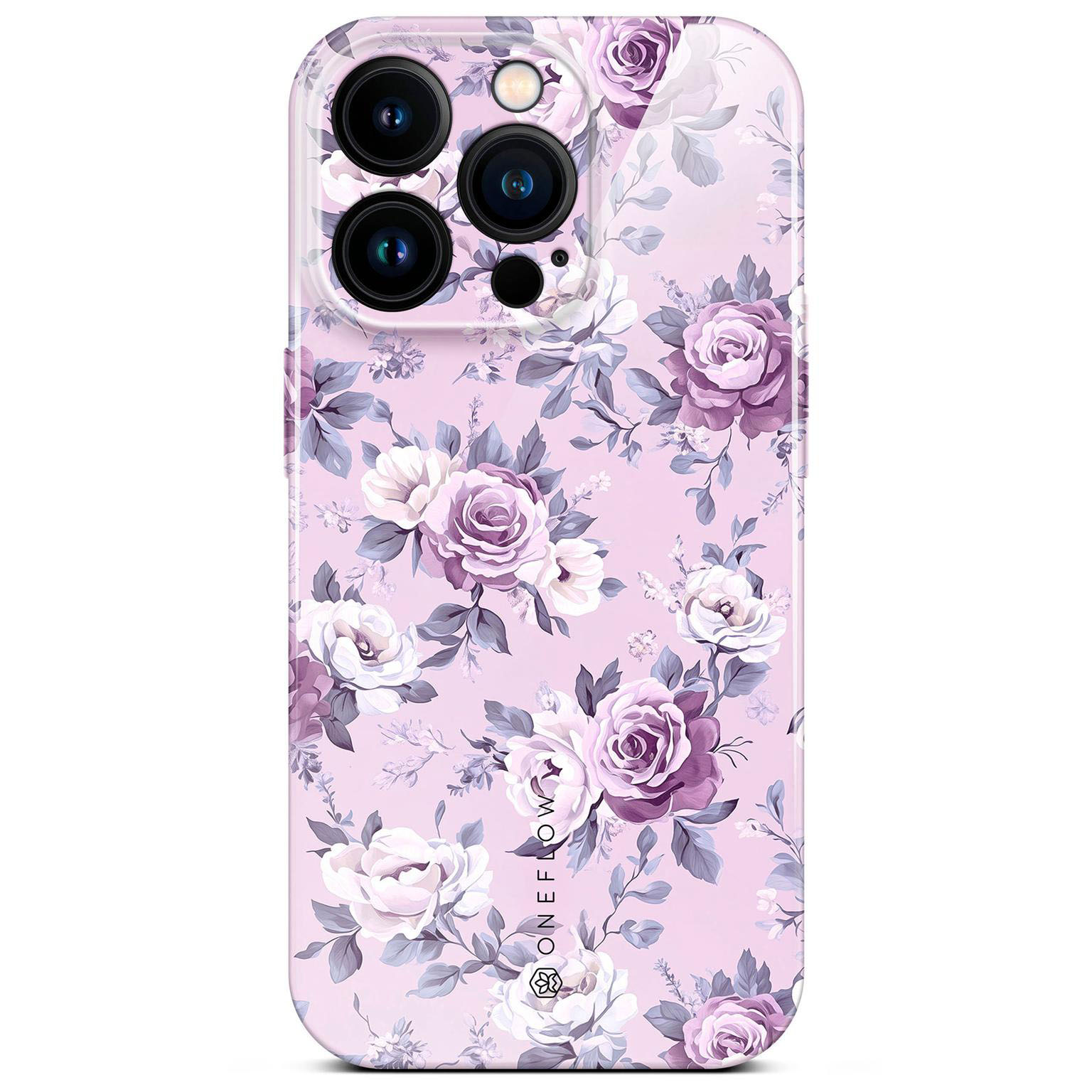 ONEFLOW Flower Cover iPhone 14 Pro Blumen Muster Hülle mit Blumen Design – Lavender Dream ONEFLOW Flower Cover iPhone 14 Pro Blumen Muster Hülle mit Blumen Design – Lavender Dream
