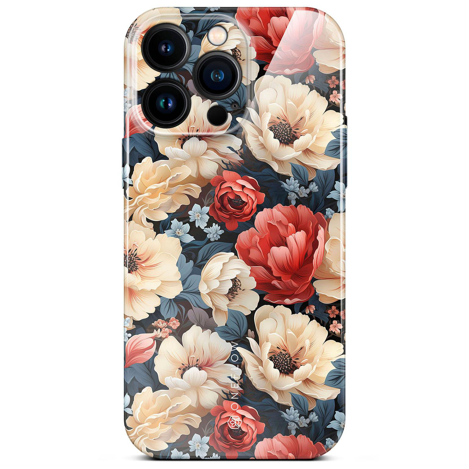 ONEFLOW Flower Cover iPhone 15 Pro Max Blumen Muster Hülle mit Blumen Design – Mystic Flora ONEFLOW Flower Cover iPhone 15 Pro Max Blumen Muster Hülle mit Blumen Design – Mystic Flora