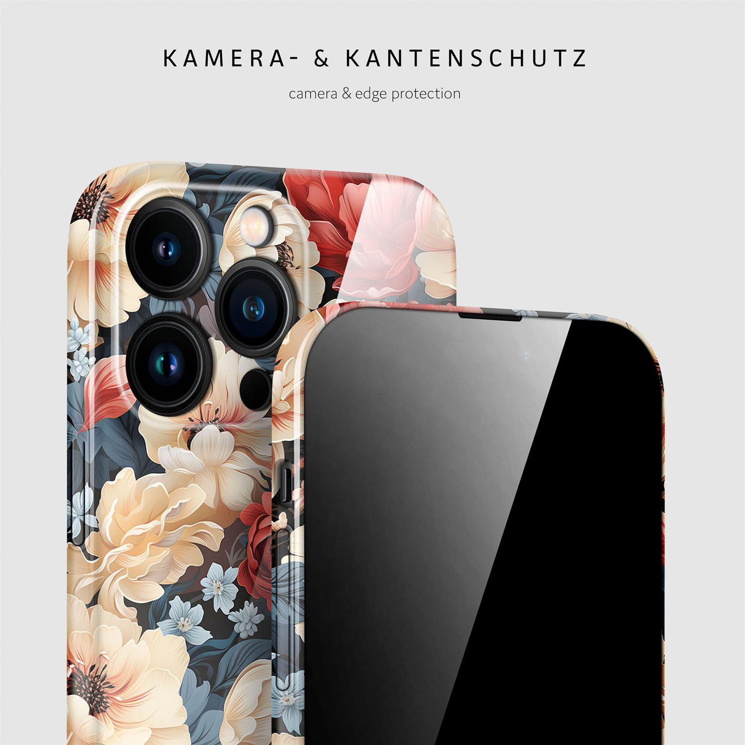 ONEFLOW Flower Cover iPhone 15 Pro Max Hülle mit Blumen Design – Weiteres Produktbild 2