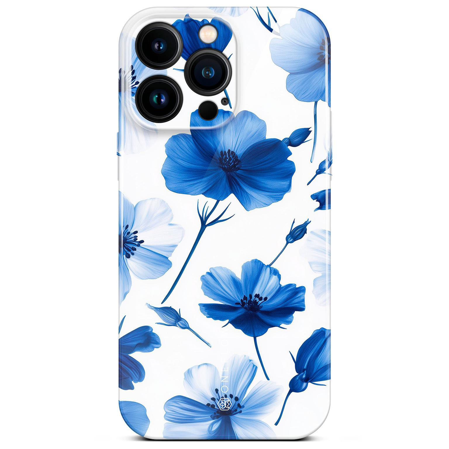 ONEFLOW Flower Cover iPhone 15 Pro Max Blumen Muster Hülle mit Blumen Design – Blue Dreamwave ONEFLOW Flower Cover iPhone 15 Pro Max Blumen Muster Hülle mit Blumen Design – Blue Dreamwave