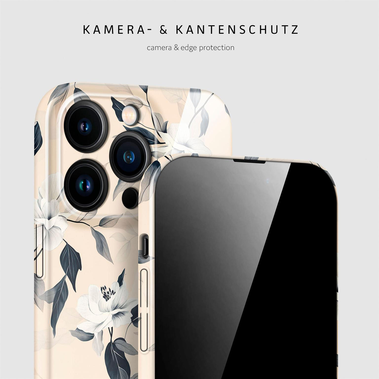 ONEFLOW Flower Cover iPhone 15 Pro Max Hülle mit Blumen Design – Weiteres Produktbild 2 ONEFLOW Flower Cover iPhone 15 Pro Max Hülle mit Blumen Design – Weiteres Produktbild 2