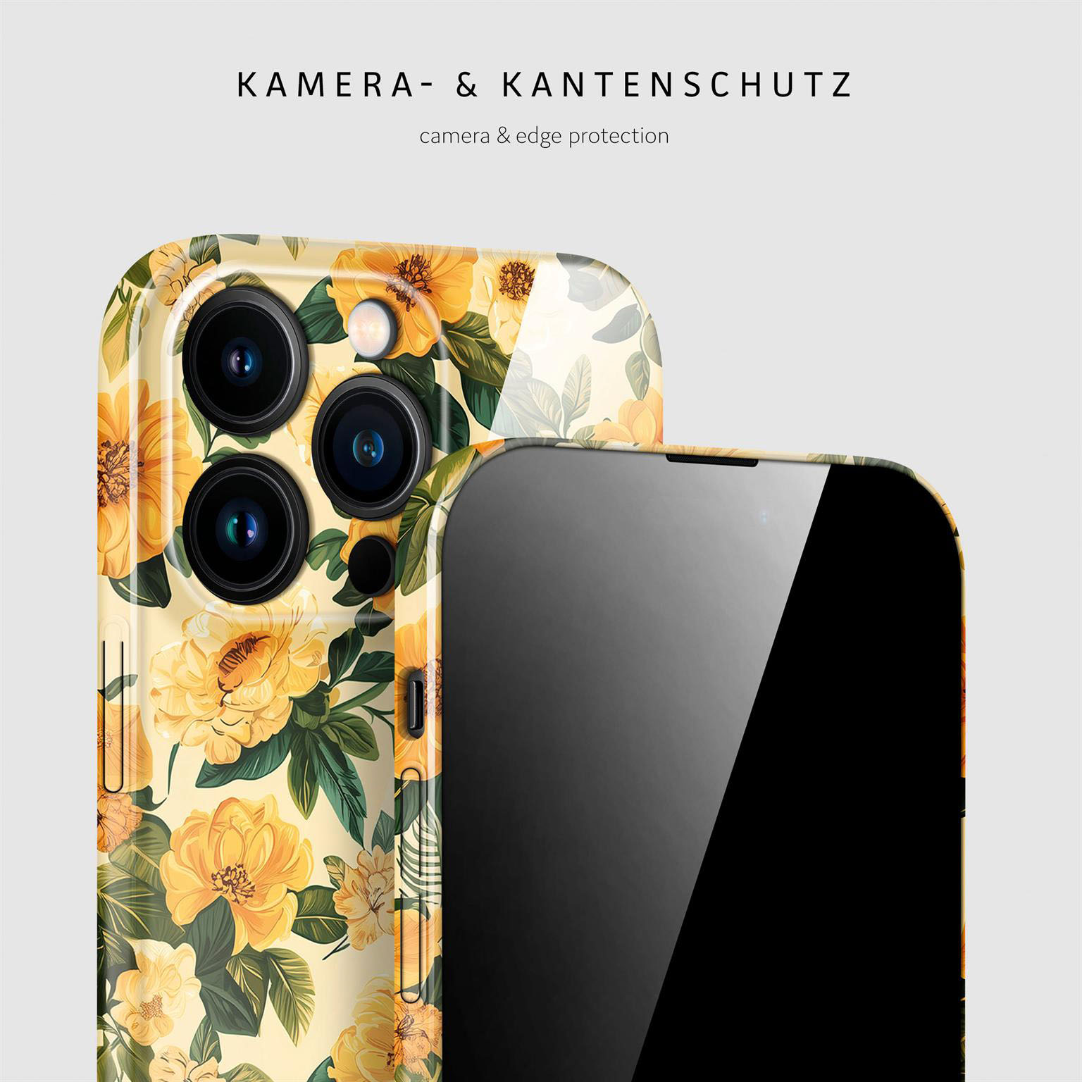 ONEFLOW Flower Cover iPhone 15 Pro Max Hülle mit Blumen Design – Weiteres Produktbild 2 ONEFLOW Flower Cover iPhone 15 Pro Max Hülle mit Blumen Design – Weiteres Produktbild 2