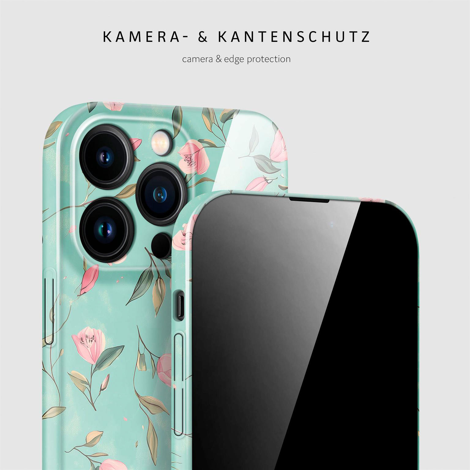 ONEFLOW Flower Cover iPhone 15 Pro Max Hülle mit Blumen Design – Weiteres Produktbild 2 ONEFLOW Flower Cover iPhone 15 Pro Max Hülle mit Blumen Design – Weiteres Produktbild 2