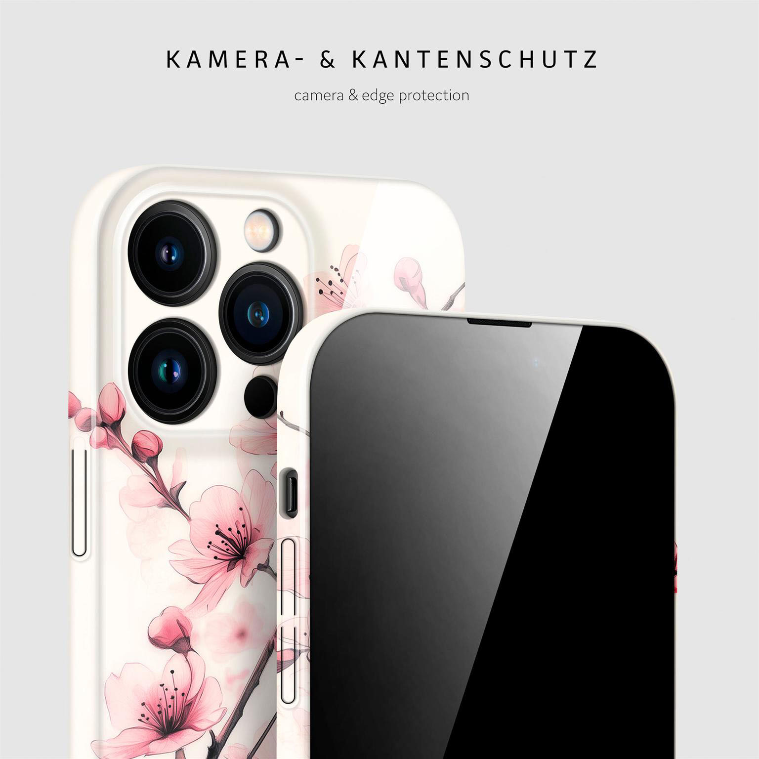ONEFLOW Flower Cover iPhone 15 Pro Max Hülle mit Blumen Design – Weiteres Produktbild 2