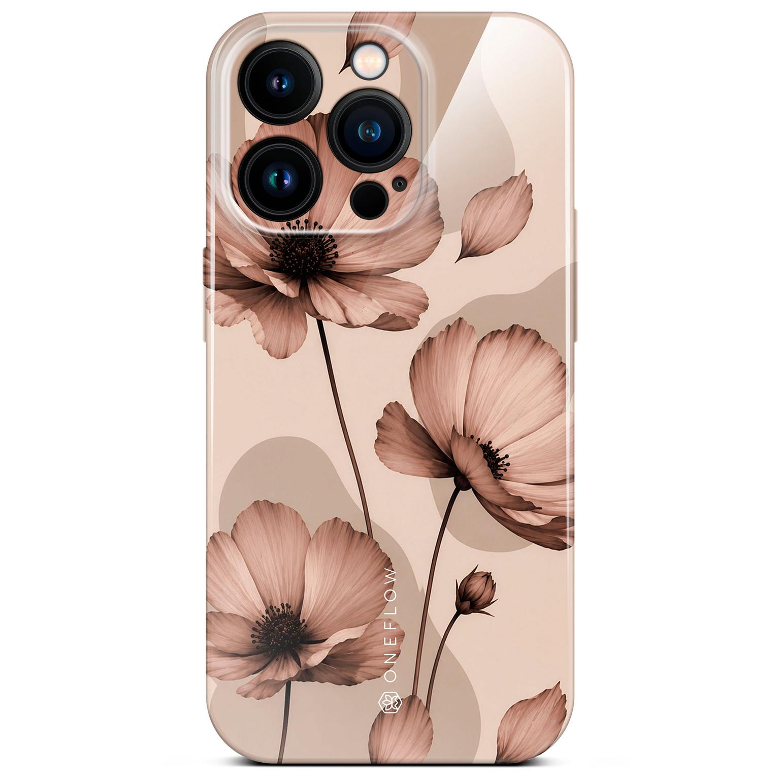 ONEFLOW Flower Cover iPhone 15 Pro Blumen Muster Hülle mit Blumen Design – Café Couture ONEFLOW Flower Cover iPhone 15 Pro Blumen Muster Hülle mit Blumen Design – Café Couture