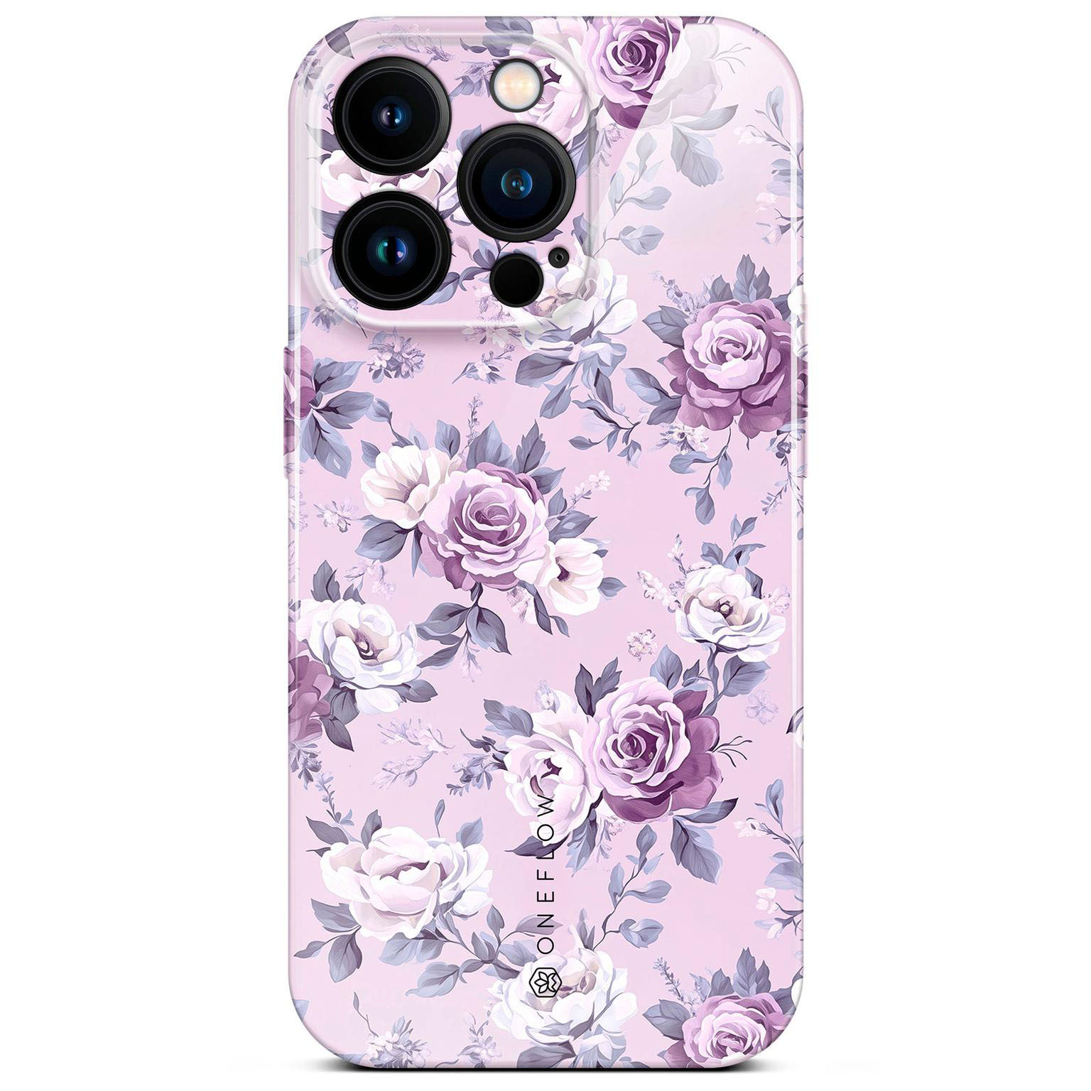ONEFLOW Flower Cover iPhone 15 Pro Blumen Muster Hülle mit Blumen Design – Lavender Dream ONEFLOW Flower Cover iPhone 15 Pro Blumen Muster Hülle mit Blumen Design – Lavender Dream