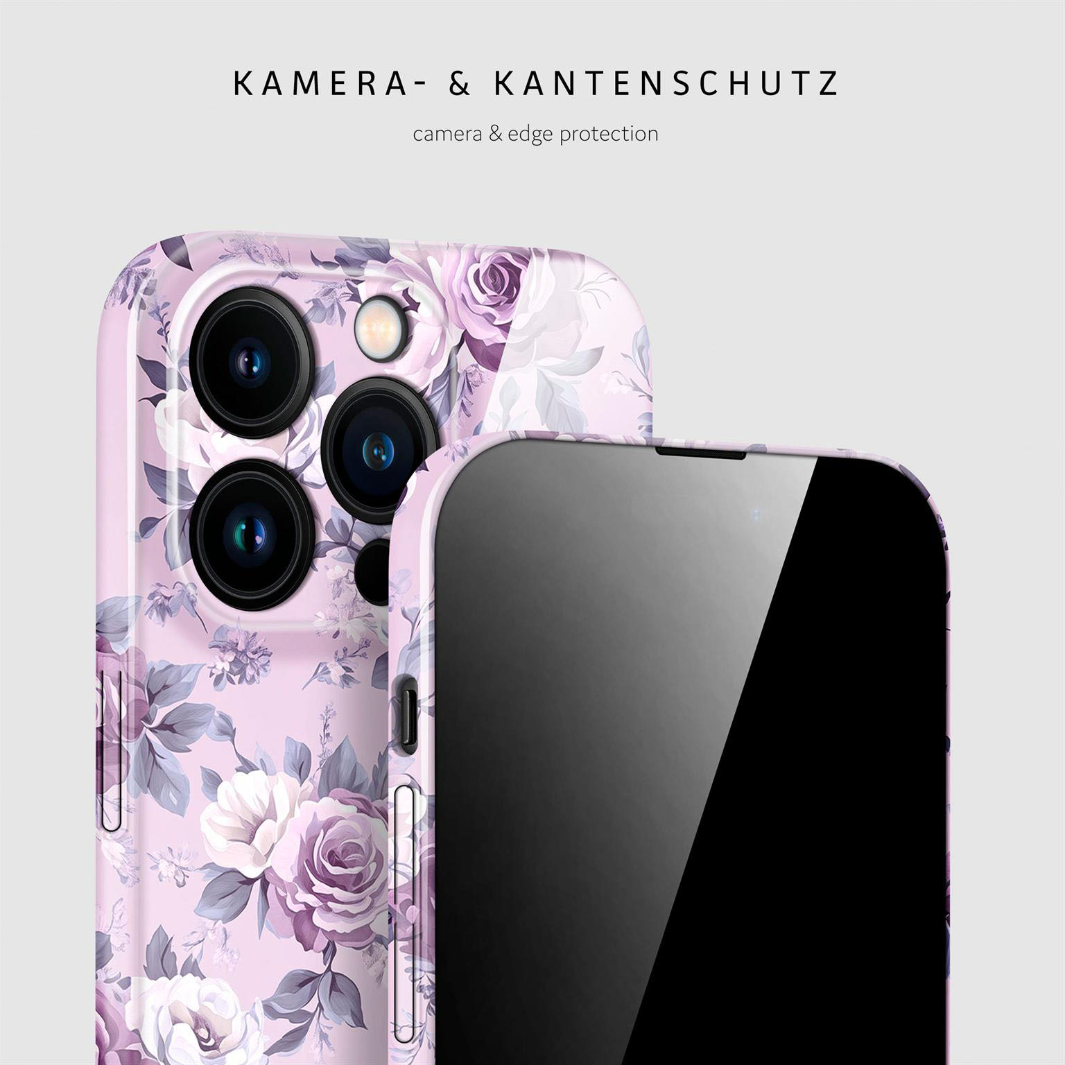 ONEFLOW Flower Cover iPhone 15 Pro Hülle mit Blumen Design – Weiteres Produktbild 2 ONEFLOW Flower Cover iPhone 15 Pro Hülle mit Blumen Design – Weiteres Produktbild 2