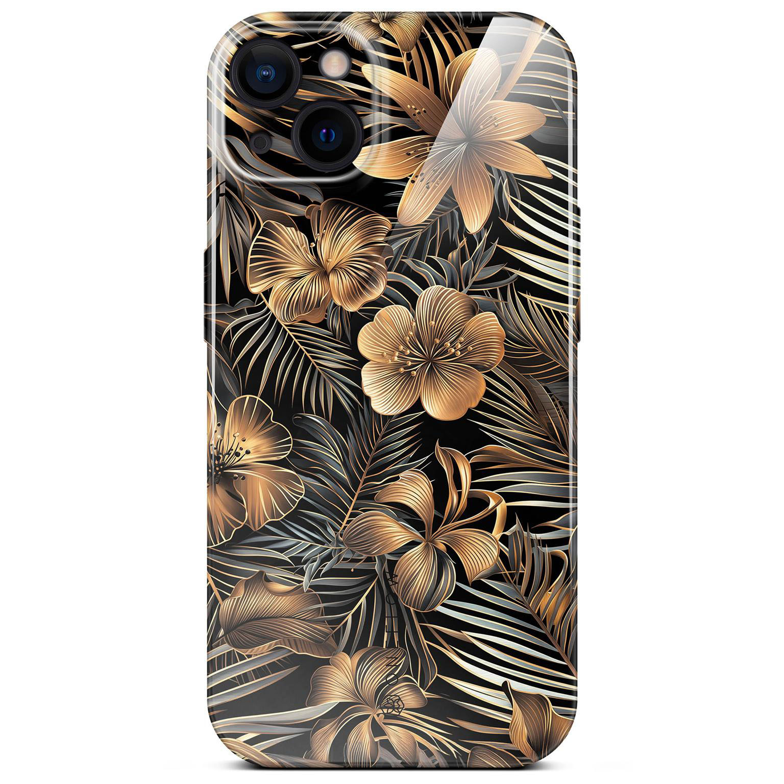 ONEFLOW Flower Cover iPhone 15 Blumen Muster Hülle mit Blumen Design – Exotic Glow ONEFLOW Flower Cover iPhone 15 Blumen Muster Hülle mit Blumen Design – Exotic Glow