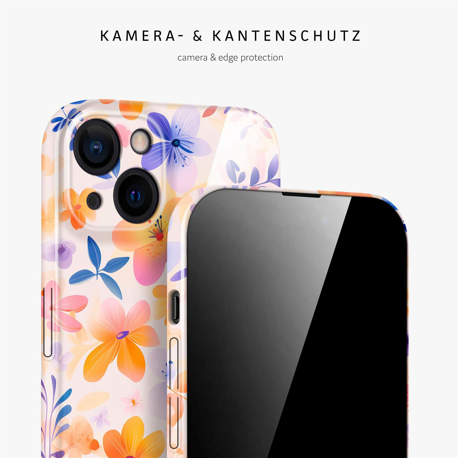 ONEFLOW Flower Cover iPhone 15 Hülle mit Blumen Design – Weiteres Produktbild 2