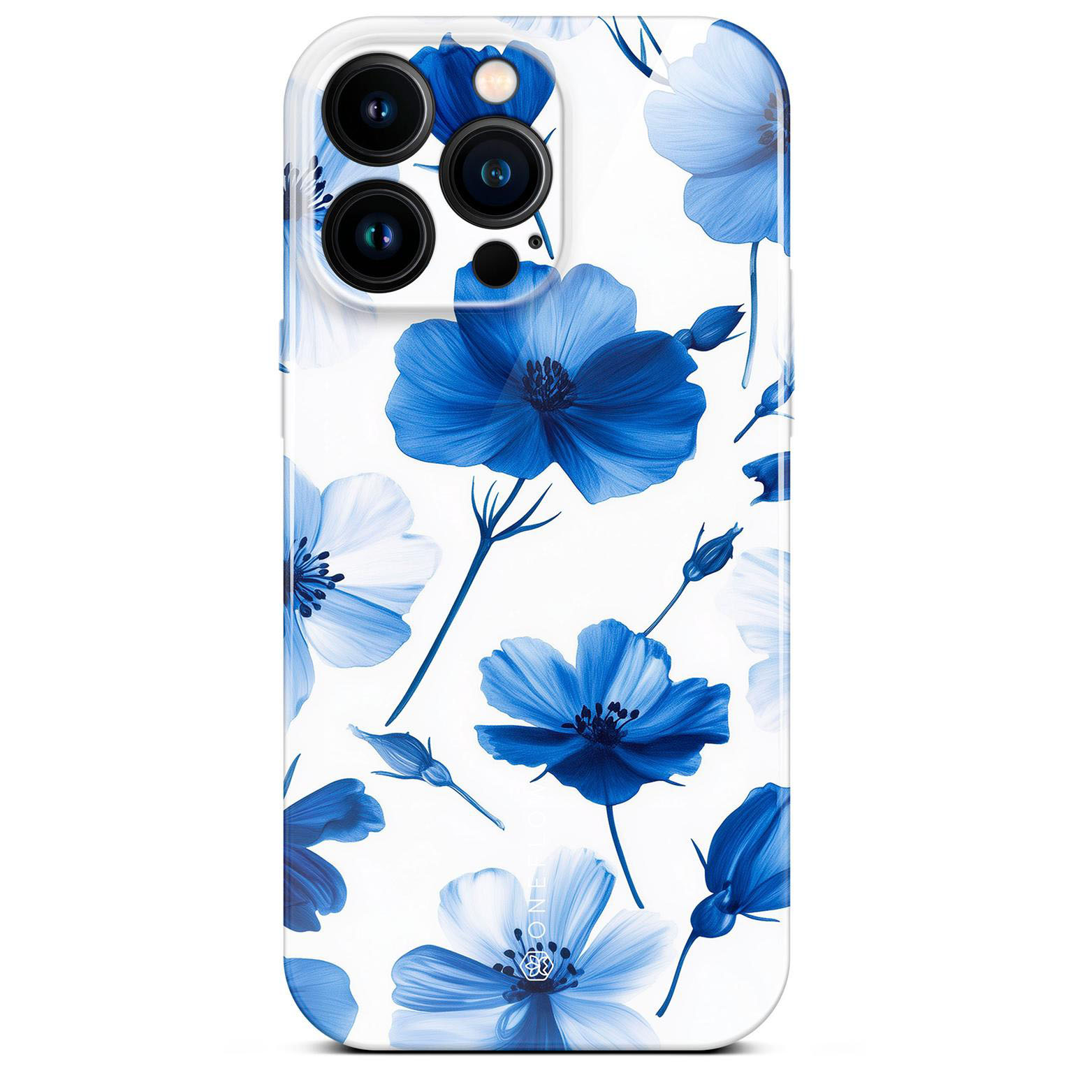 ONEFLOW Flower Cover iPhone 16 Pro Max Blumen Muster Hülle mit Blumen Design – Blue Dreamwave ONEFLOW Flower Cover iPhone 16 Pro Max Blumen Muster Hülle mit Blumen Design – Blue Dreamwave