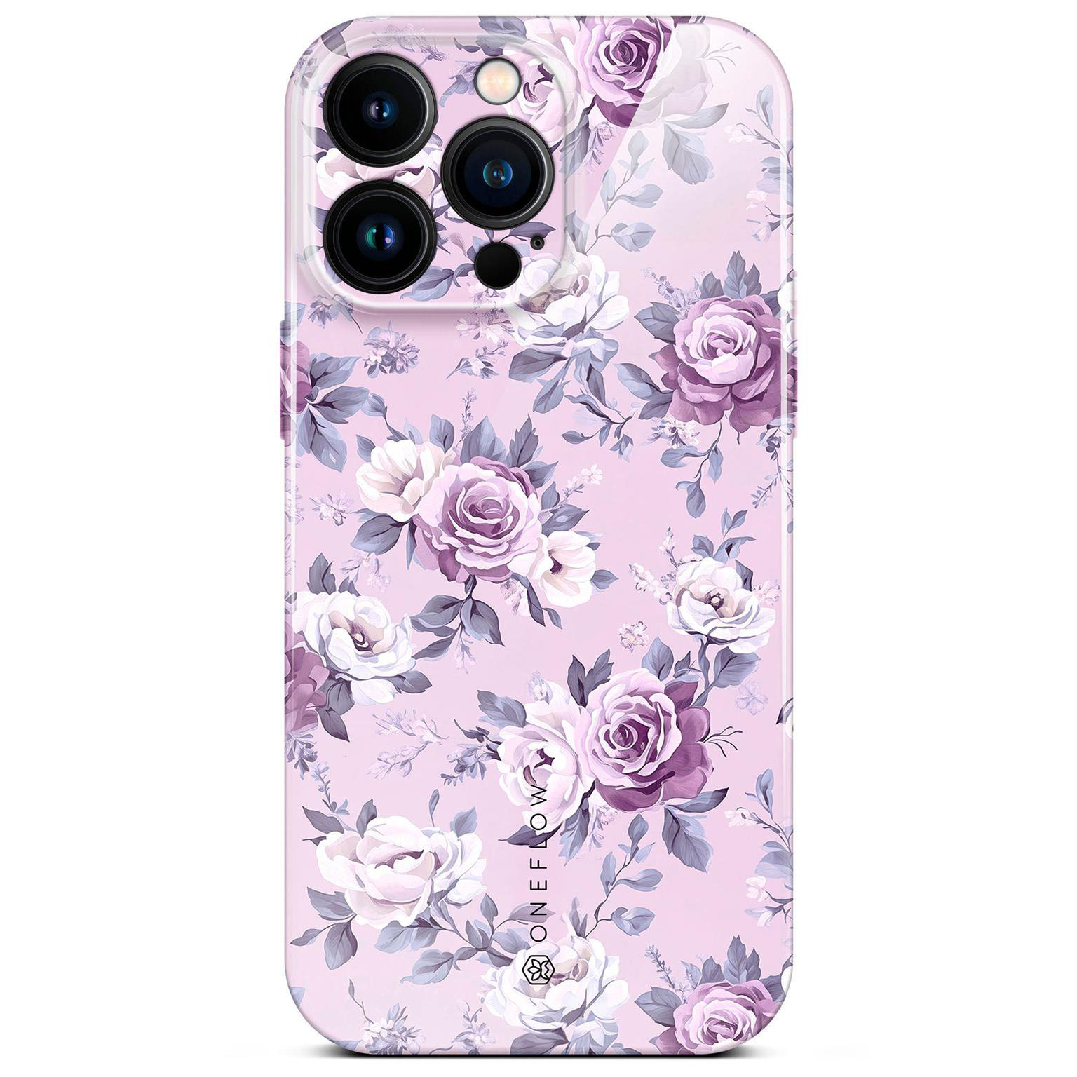 ONEFLOW Flower Cover iPhone 16 Pro Max Blumen Muster Hülle mit Blumen Design – Lavender Dream ONEFLOW Flower Cover iPhone 16 Pro Max Blumen Muster Hülle mit Blumen Design – Lavender Dream