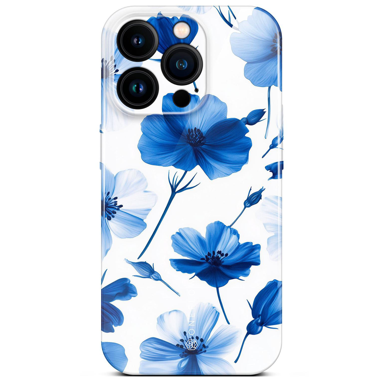 ONEFLOW Flower Cover iPhone 16 Pro Blumen Muster Hülle mit Blumen Design – Blue Dreamwave ONEFLOW Flower Cover iPhone 16 Pro Blumen Muster Hülle mit Blumen Design – Blue Dreamwave