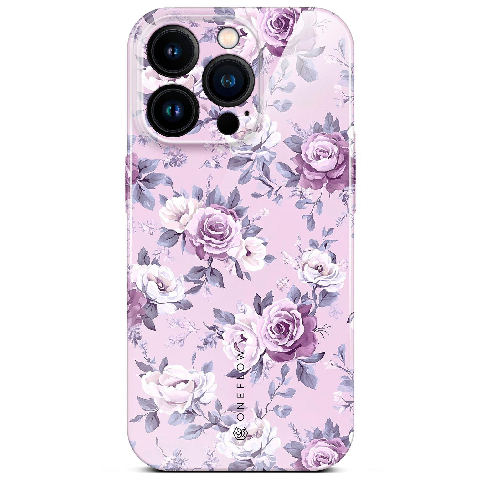 ONEFLOW Flower Cover iPhone 16 Pro Blumen Muster Hülle mit Blumen Design – Lavender Dream ONEFLOW Flower Cover iPhone 16 Pro Blumen Muster Hülle mit Blumen Design – Lavender Dream