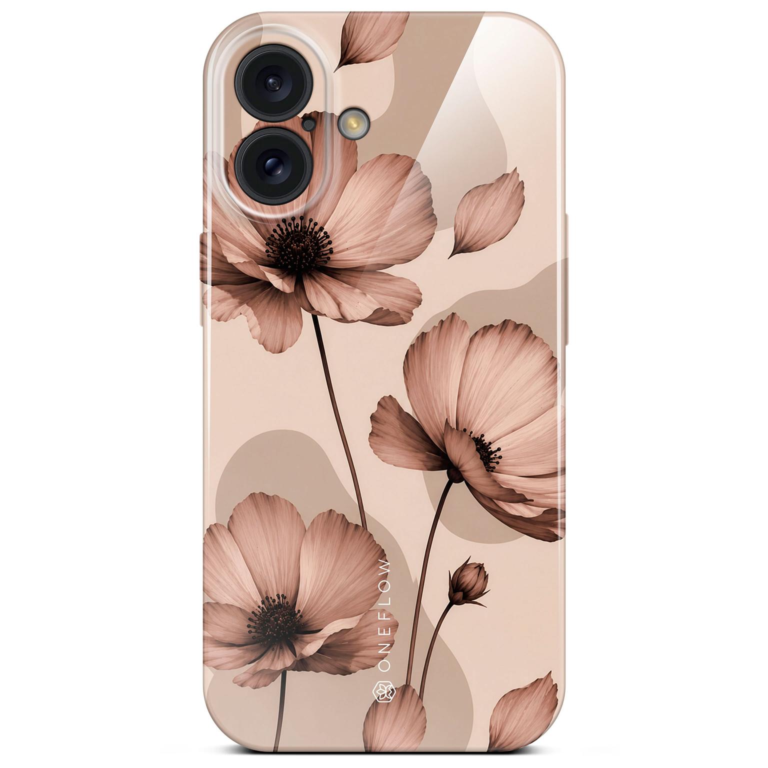 ONEFLOW Flower Cover iPhone 16 Blumen Muster Hülle mit Blumen Design – Café Couture ONEFLOW Flower Cover iPhone 16 Blumen Muster Hülle mit Blumen Design – Café Couture