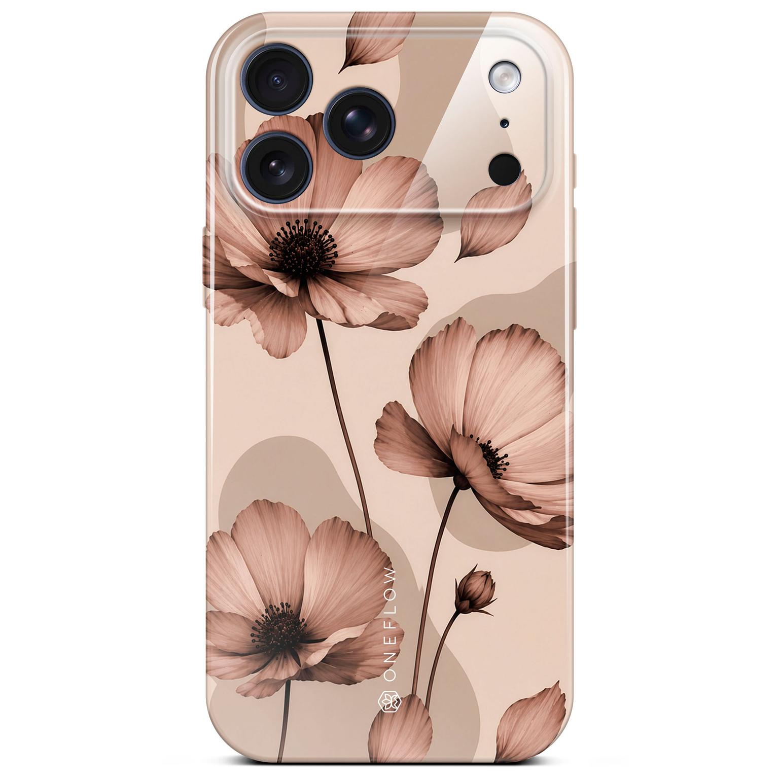 ONEFLOW ONEFLOW Flower Cover iPhone 17 Pro Max Blumen Muster Hülle mit Blumen Design – Café Couture