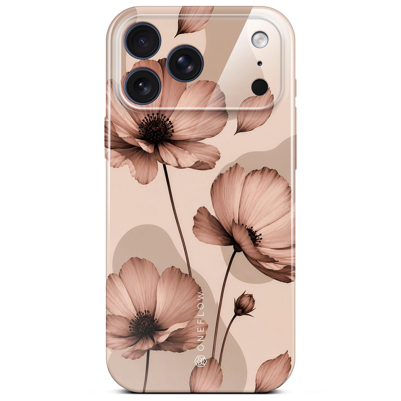 ONEFLOW ONEFLOW Flower Cover iPhone 17 Pro Blumen Muster Hülle mit Blumen Design – Café Couture