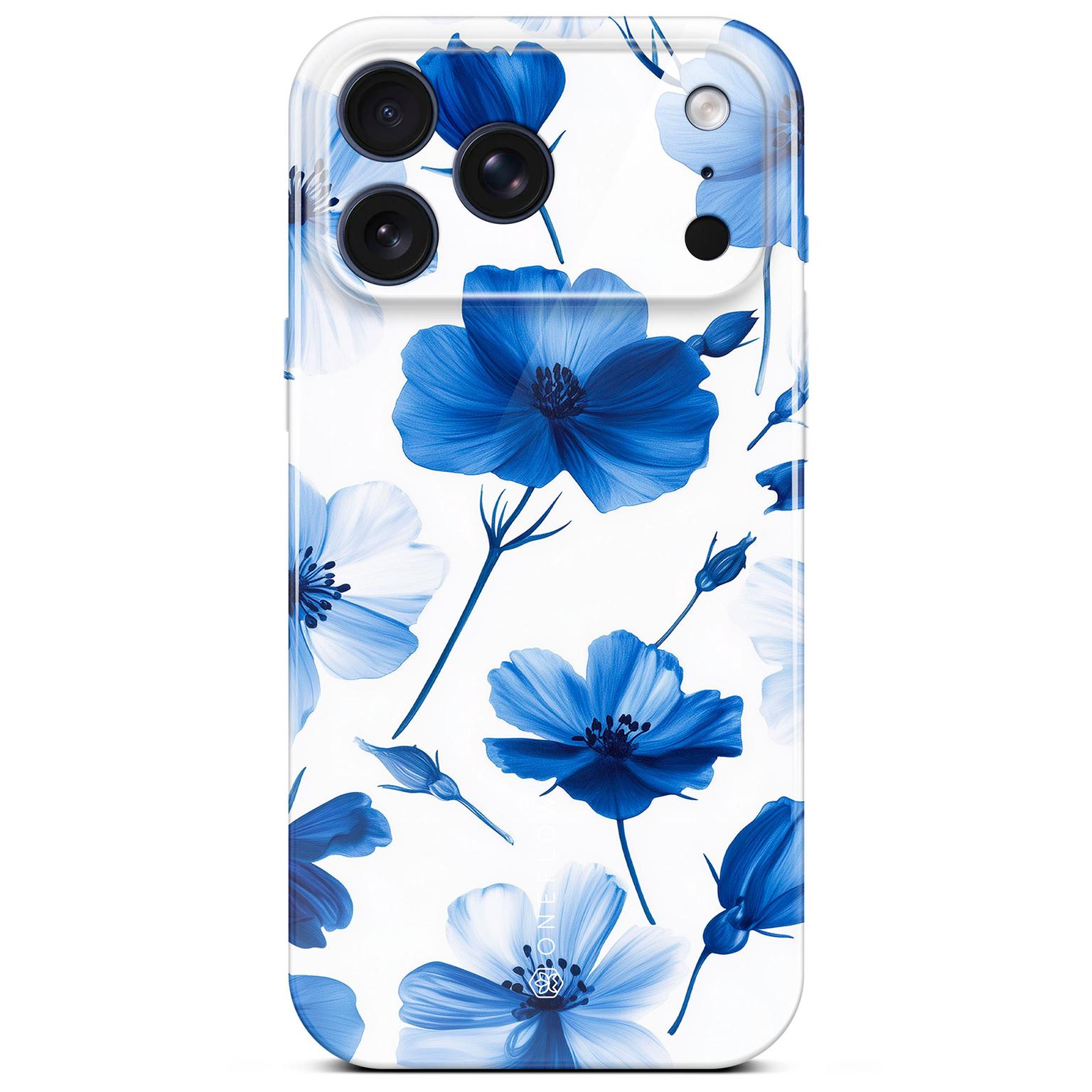 ONEFLOW Flower Cover iPhone 17 Pro Blumen Muster Hülle mit Blumen Design – Blue Dreamwave ONEFLOW Flower Cover iPhone 17 Pro Blumen Muster Hülle mit Blumen Design – Blue Dreamwave