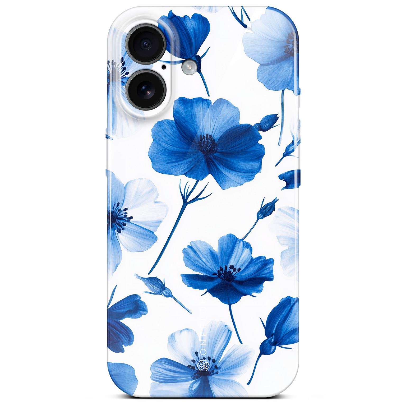 ONEFLOW Flower Cover iPhone 17 Blumen Muster Hülle mit Blumen Design – Blue Dreamwave ONEFLOW Flower Cover iPhone 17 Blumen Muster Hülle mit Blumen Design – Blue Dreamwave