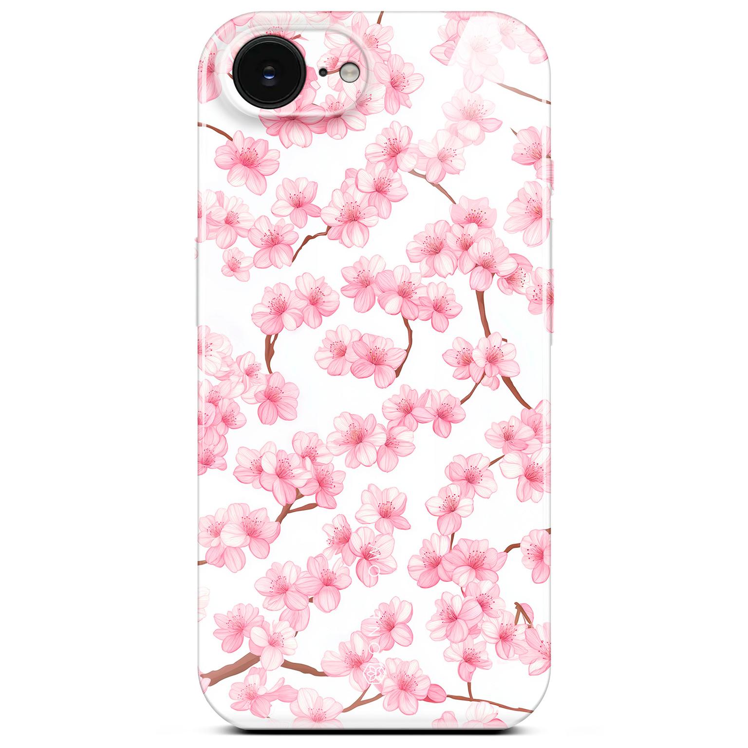 ONEFLOW Flower Cover iPhone 17e Blumen Muster Hülle mit Blumen Design – Sakura Breeze ONEFLOW Flower Cover iPhone 17e Blumen Muster Hülle mit Blumen Design – Sakura Breeze